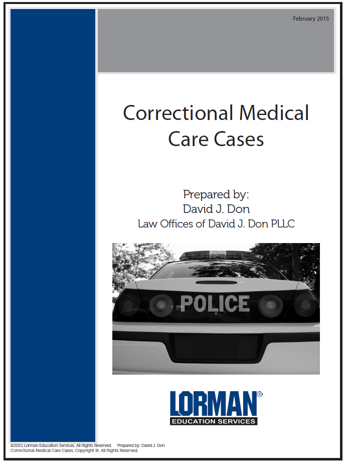 Correctional Medical Care Cases