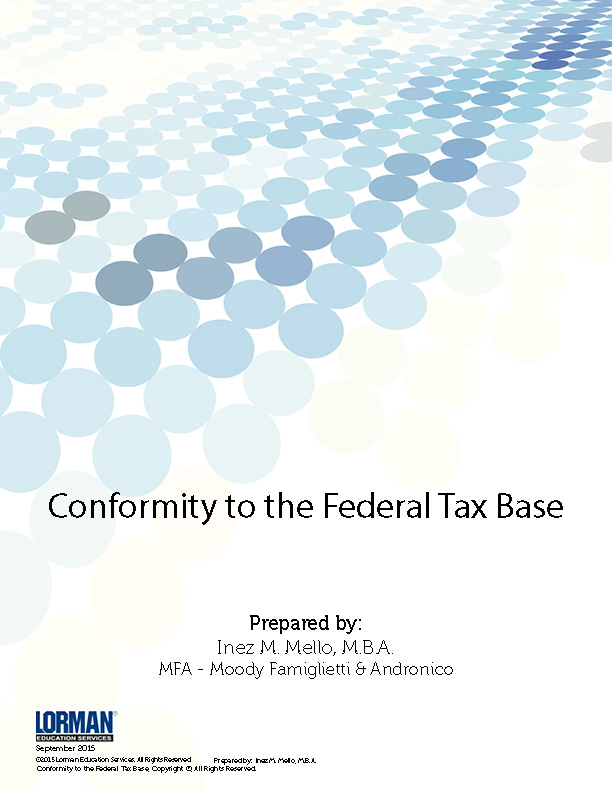Conformity to the Federal Tax Base