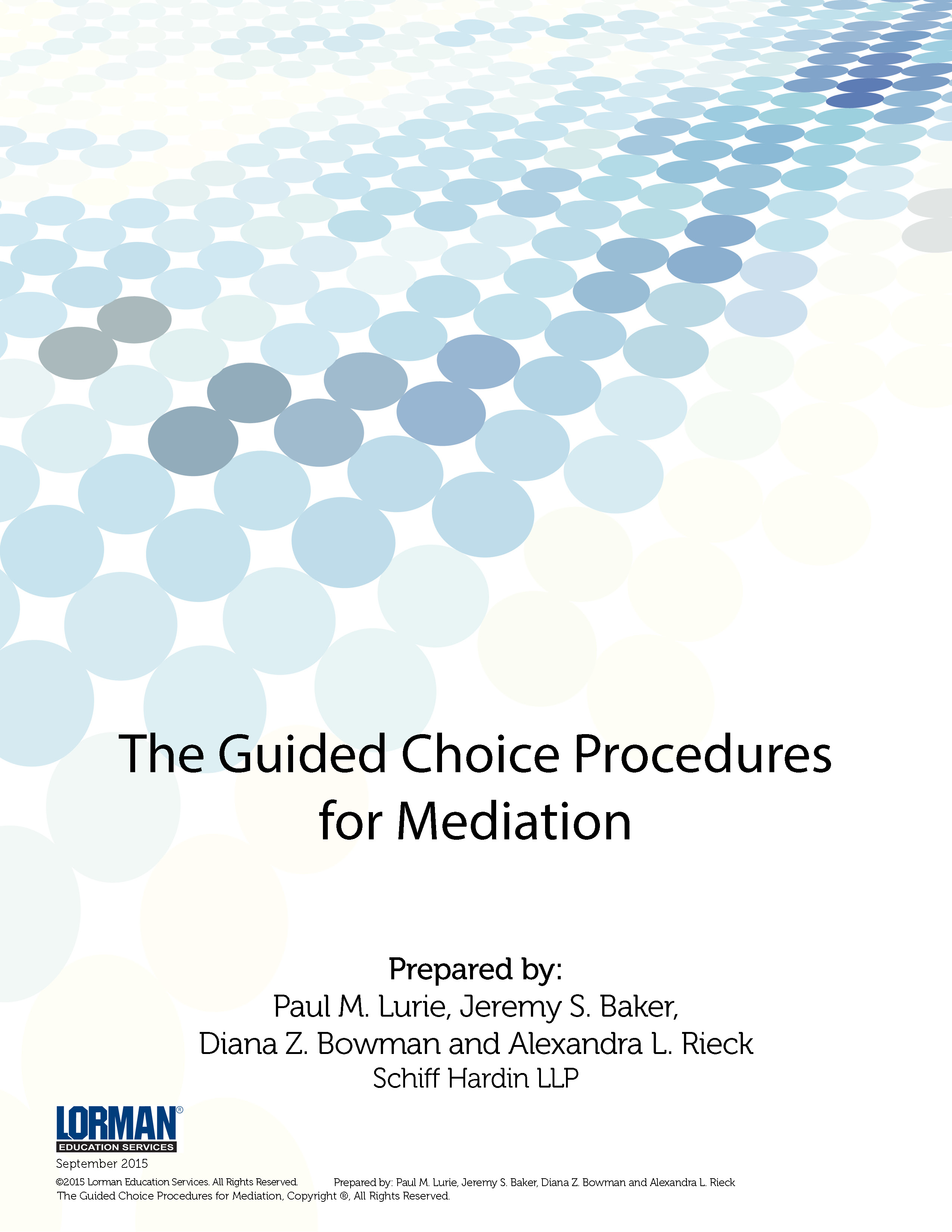 The Guided Choice Procedures for Mediation