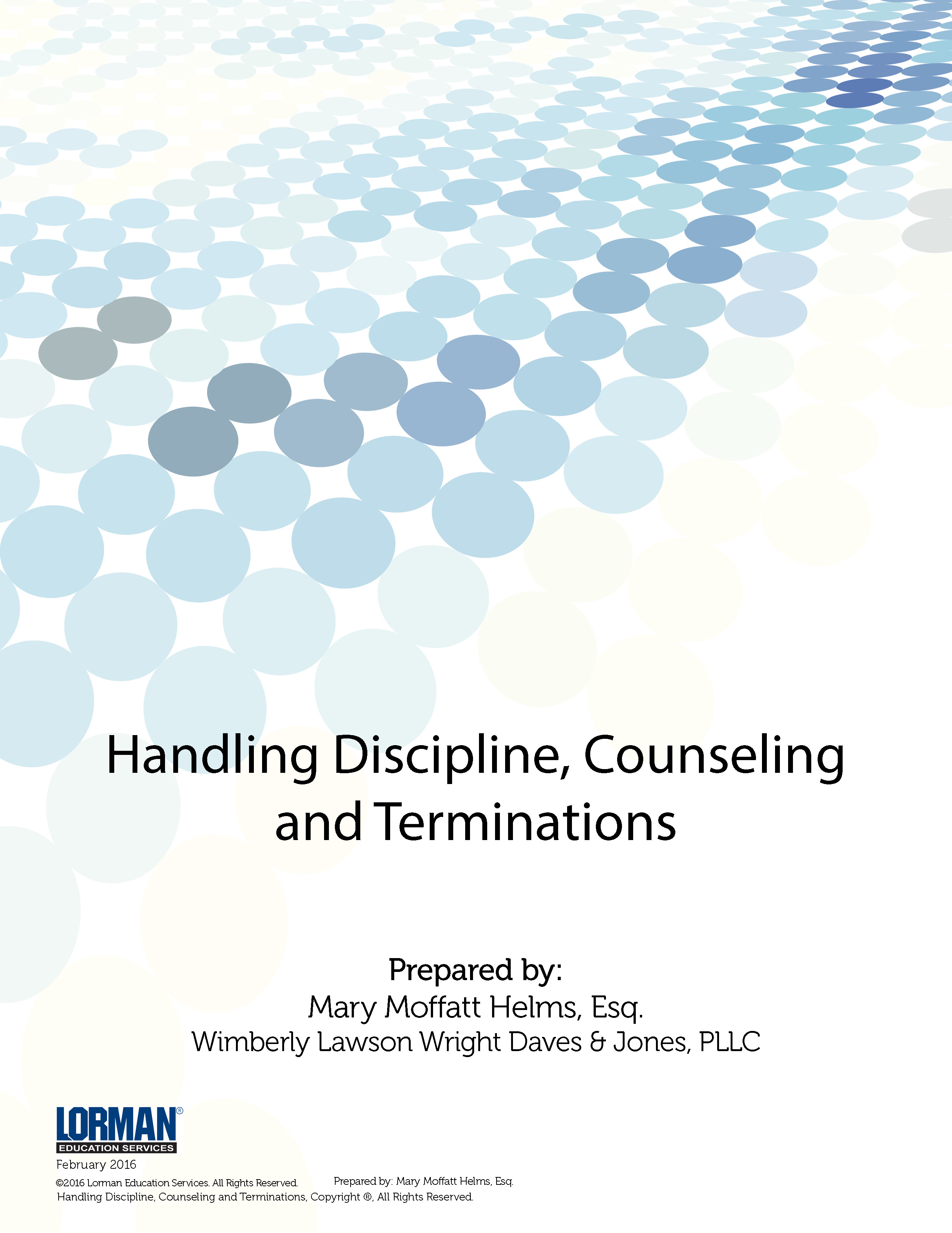 Handling Discipline, Counseling and Terminations