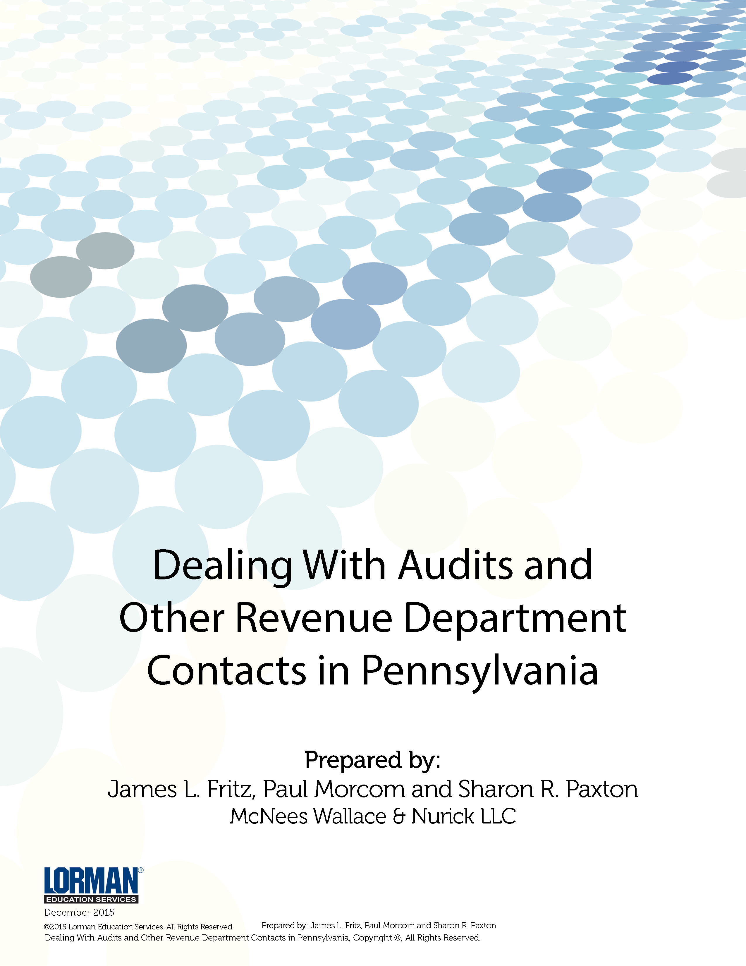 Dealing With Audits and Other Revenue Department Contacts in Pennsylvania