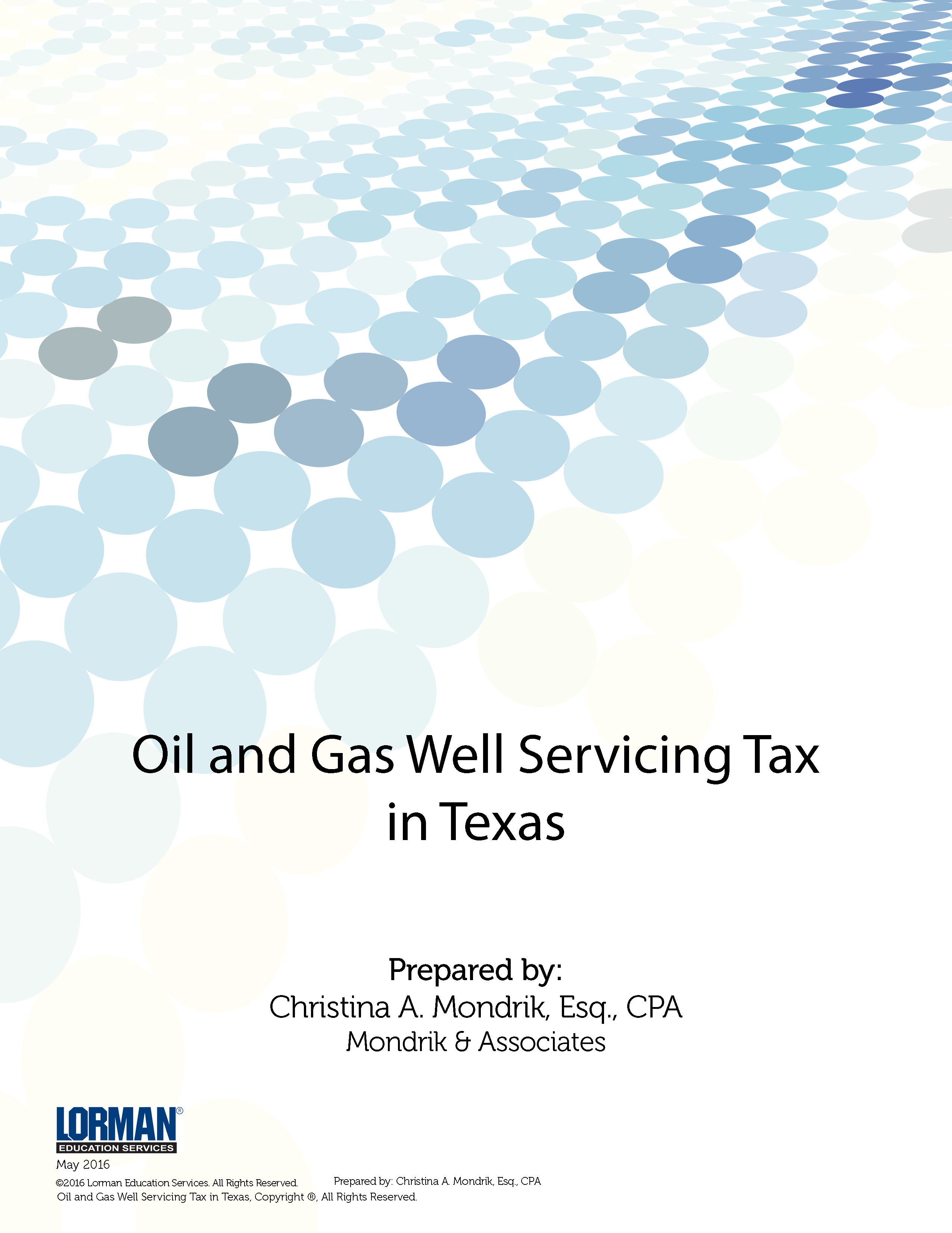 Oil and Gas Well Servicing Tax in Texas