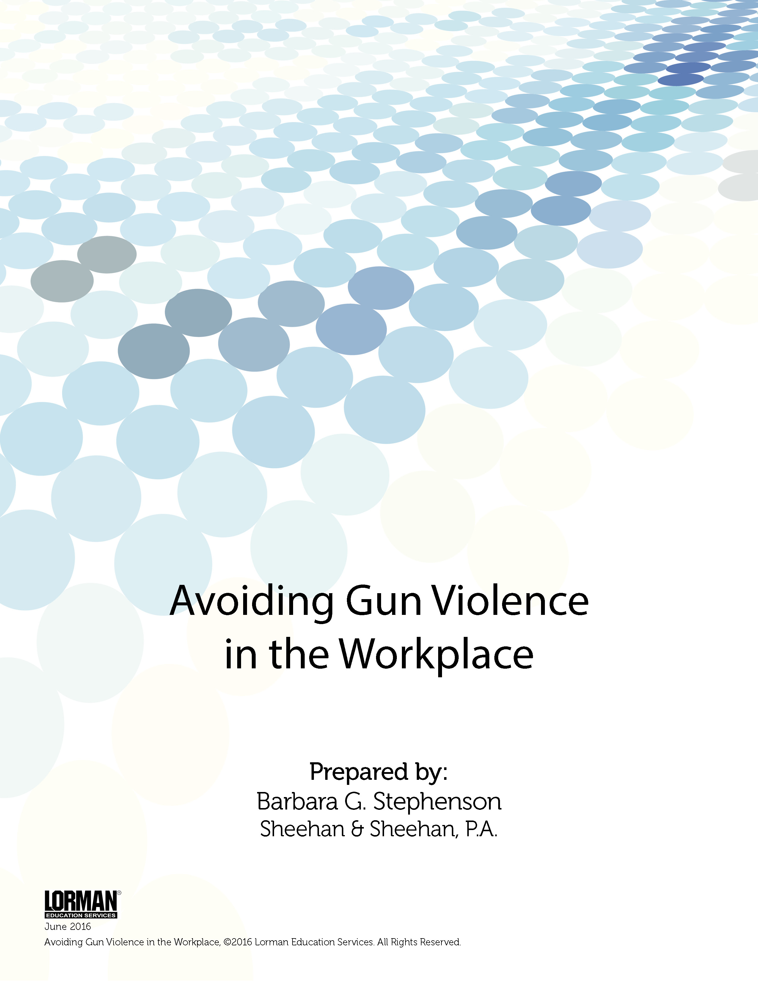 Avoiding Gun Violence in the Workplace