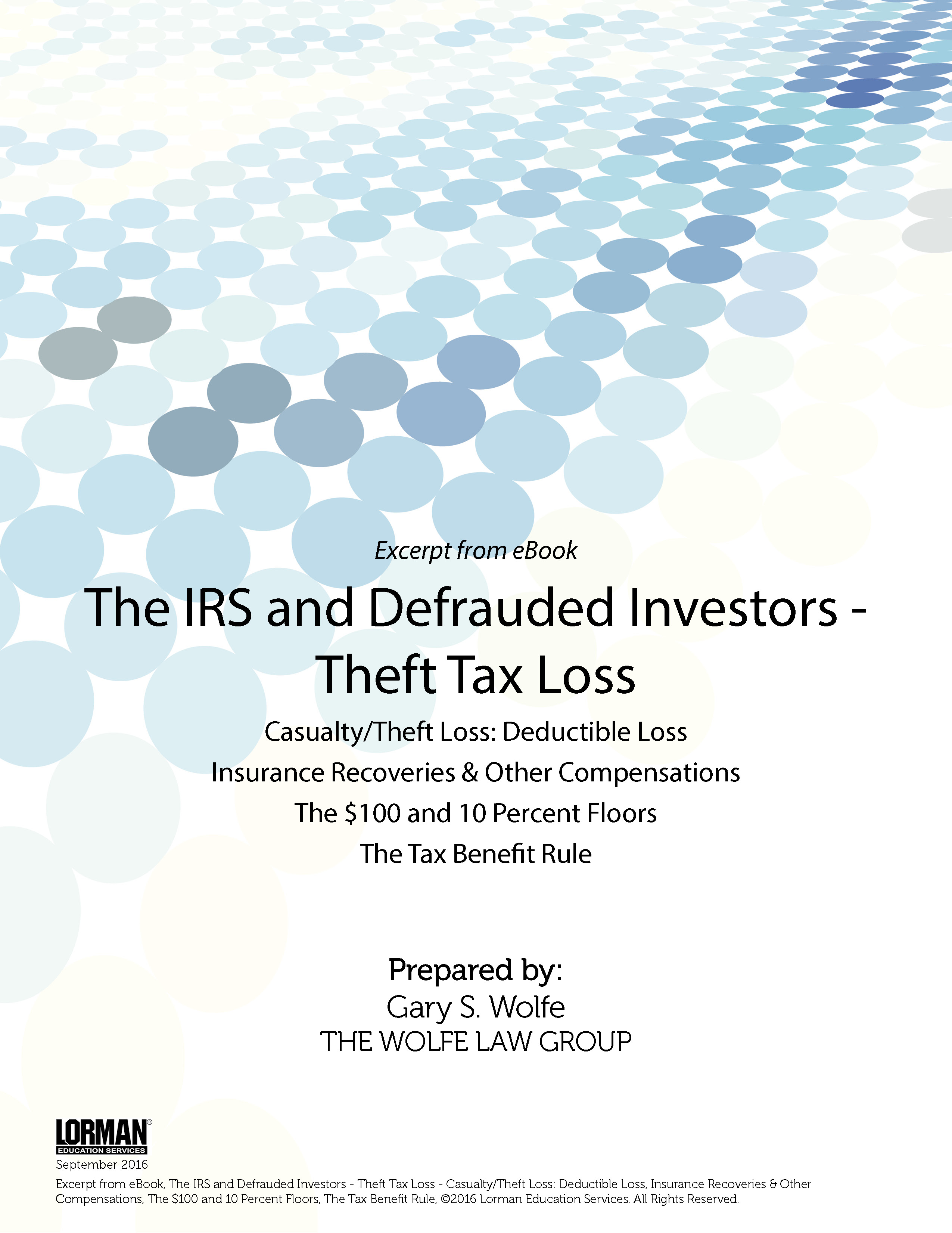 The IRS and Defrauded Investors: Theft Tax Loss