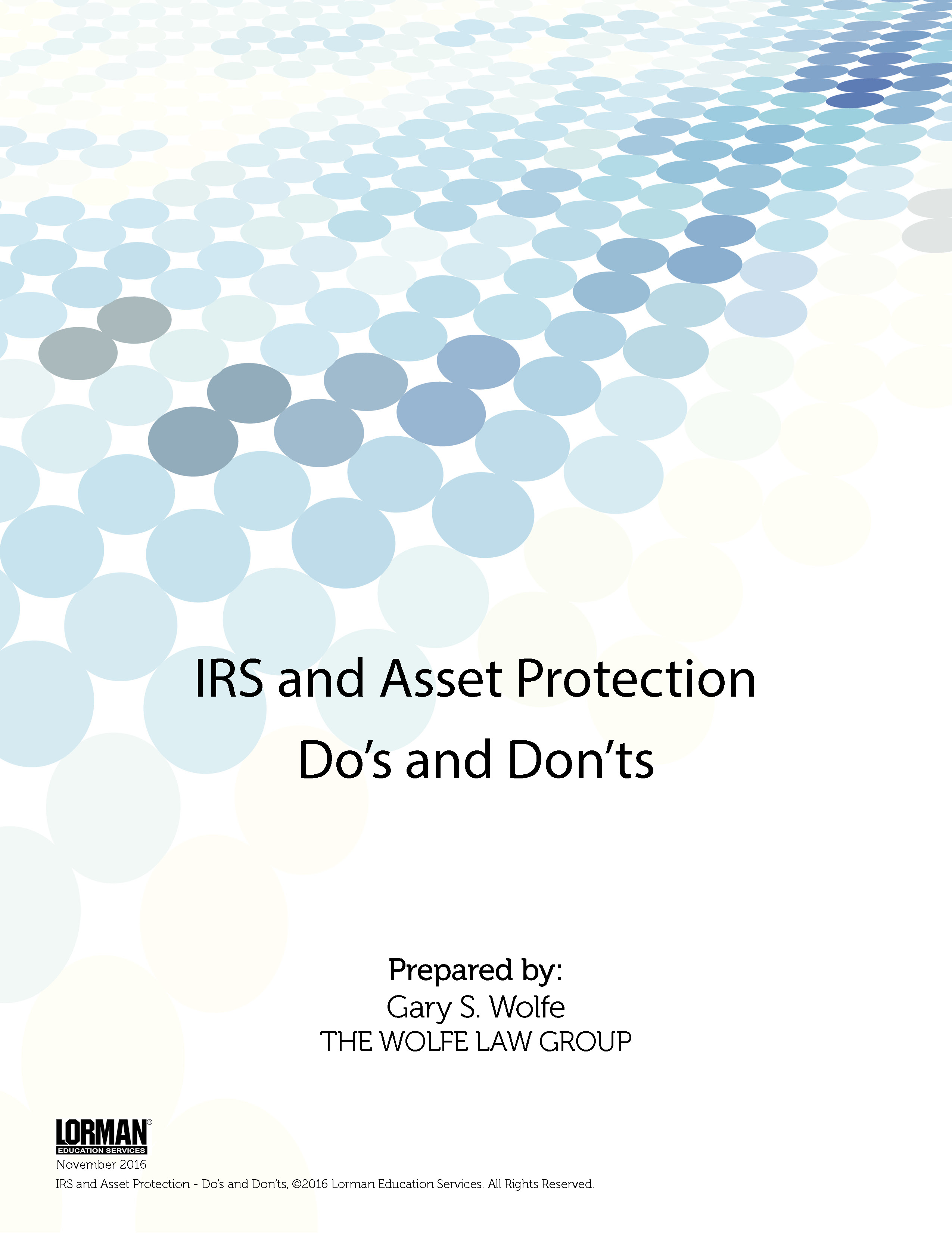 IRS and Asset Protection - DOs and DON’Ts
