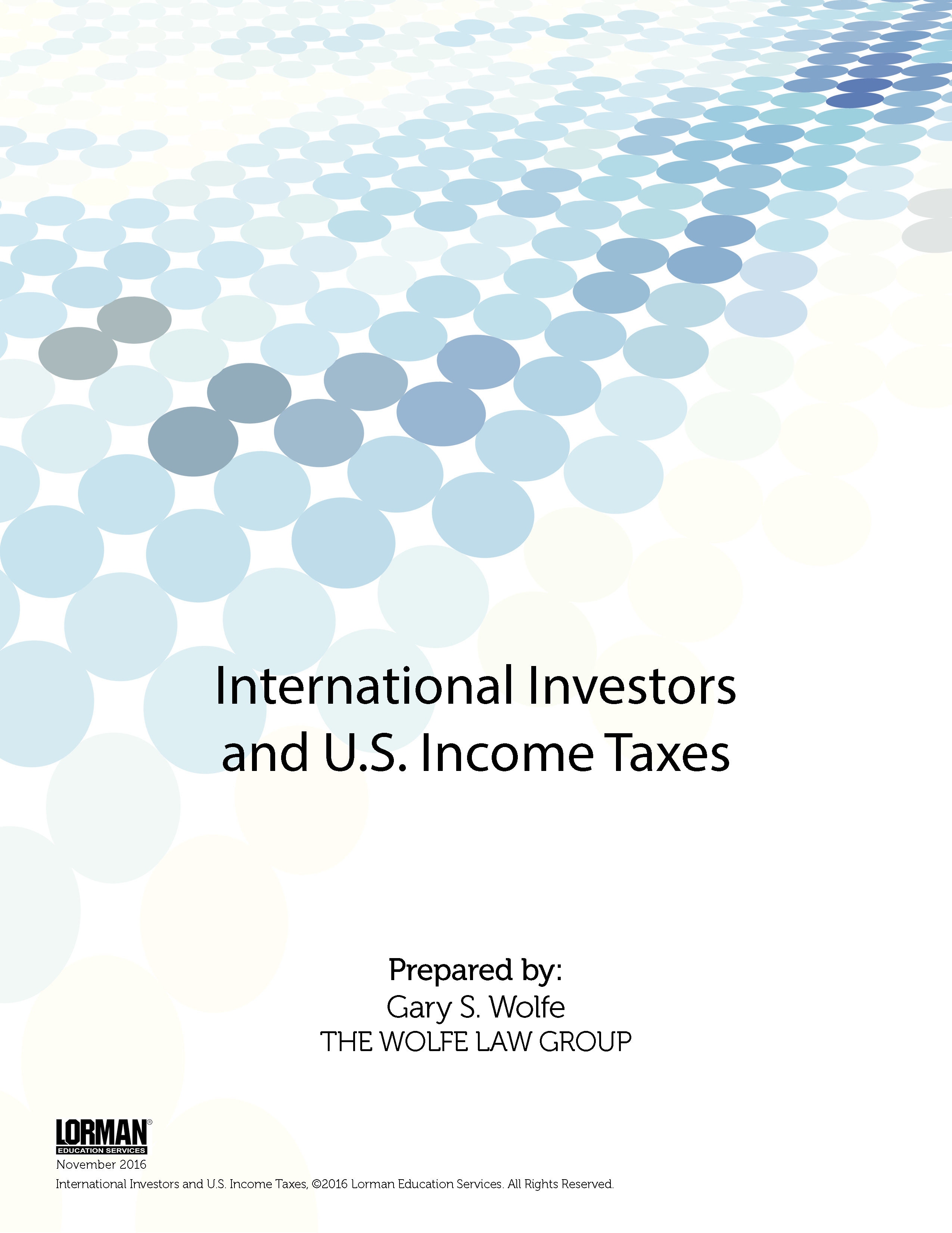 International Investors and U.S. Income Taxes