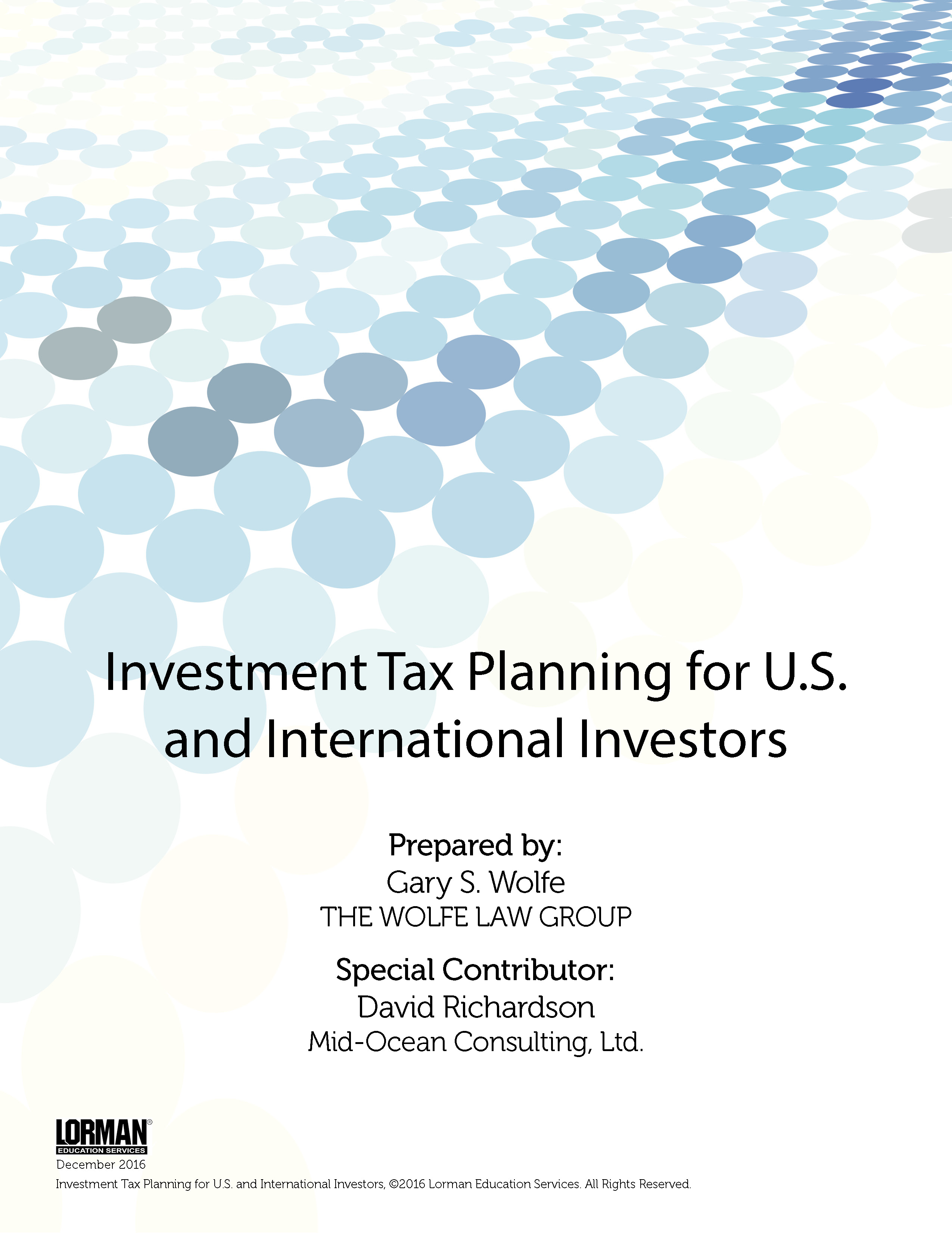 Investment Tax Planning for U.S. and International Investors