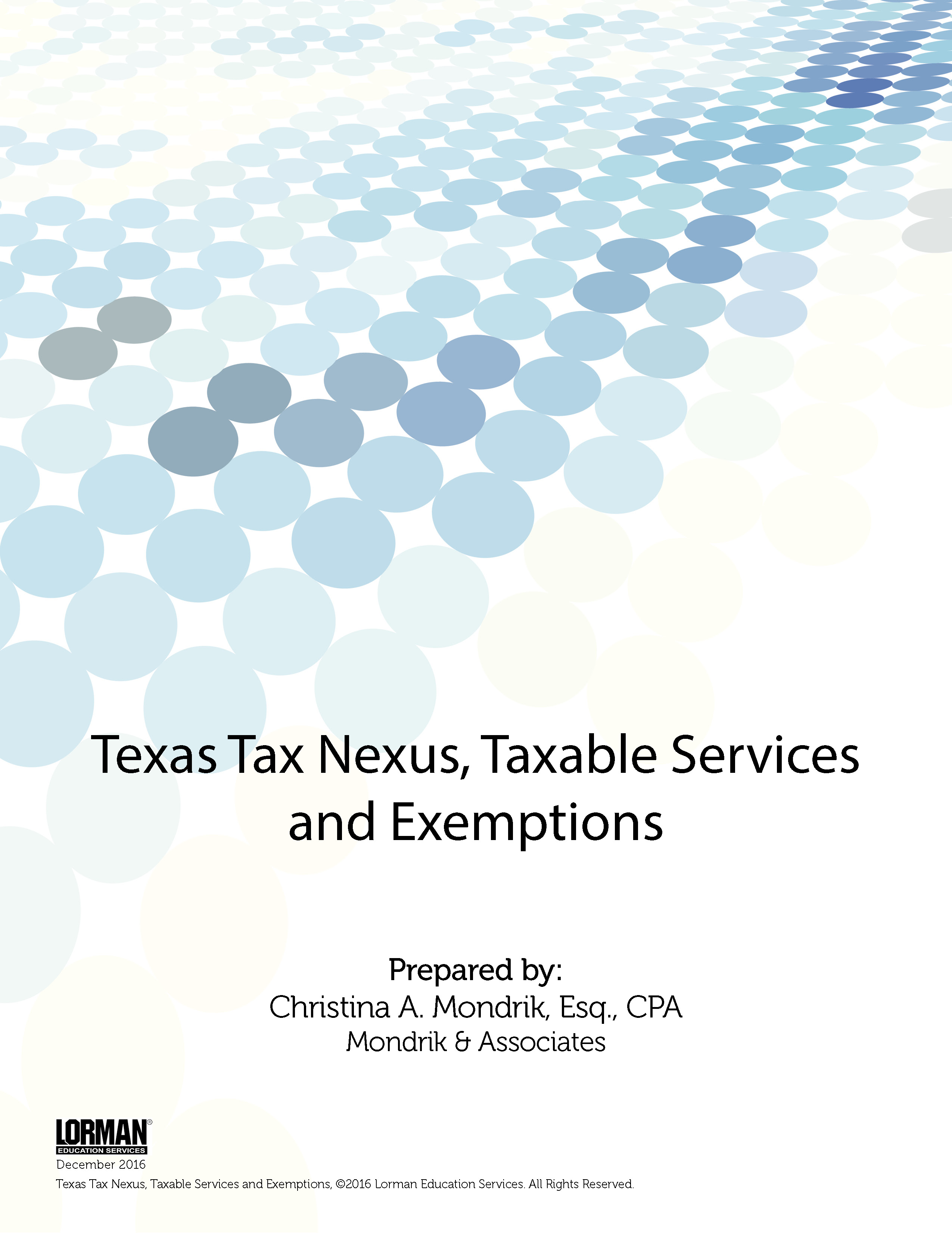 Texas Tax Nexus, Taxable Services and Exemptions