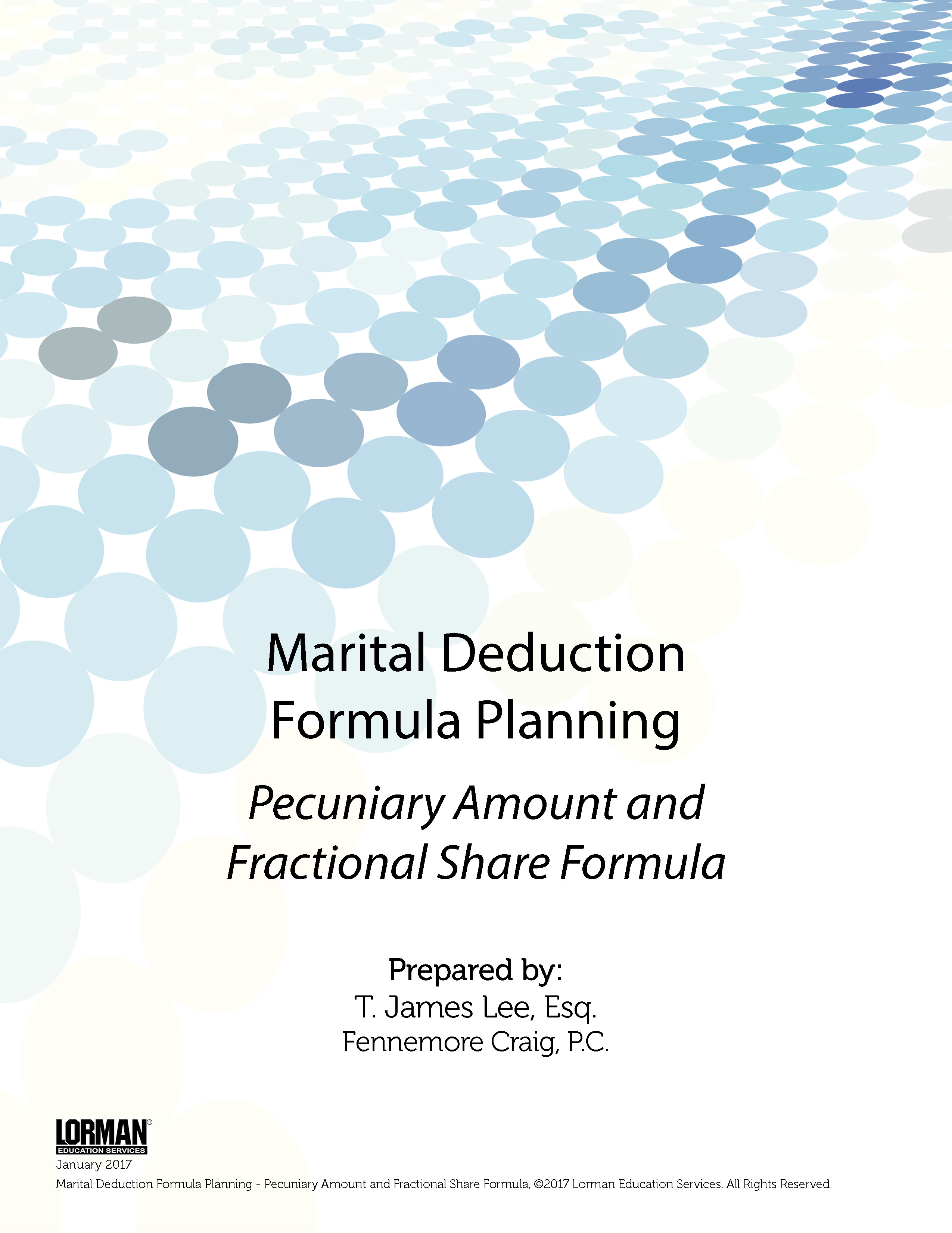 Marital Deduction Formula Planning - Pecuniary Amount and Fractional Share Formula
