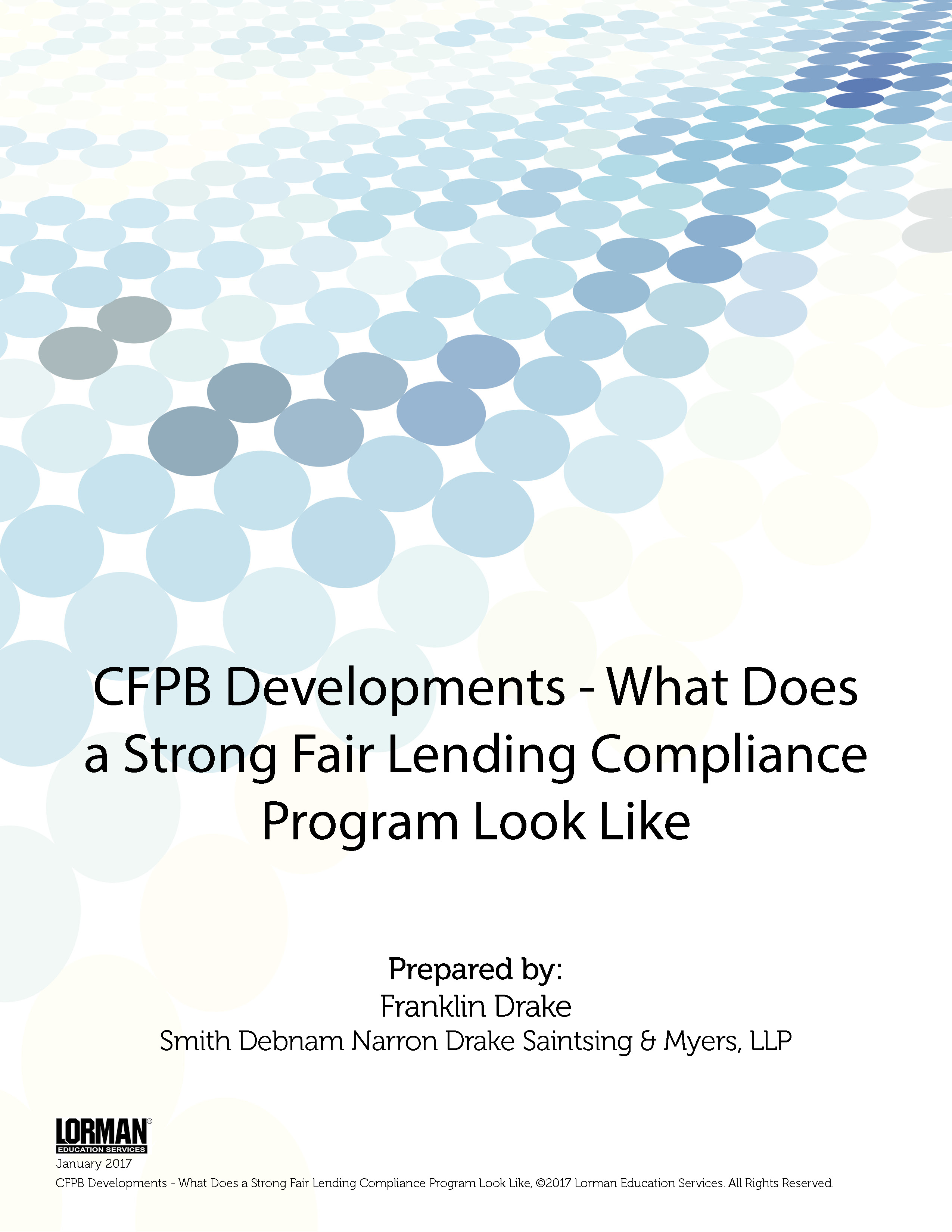 CFPB Developments - What Does a Strong Fair Lending Compliance Program Look Like