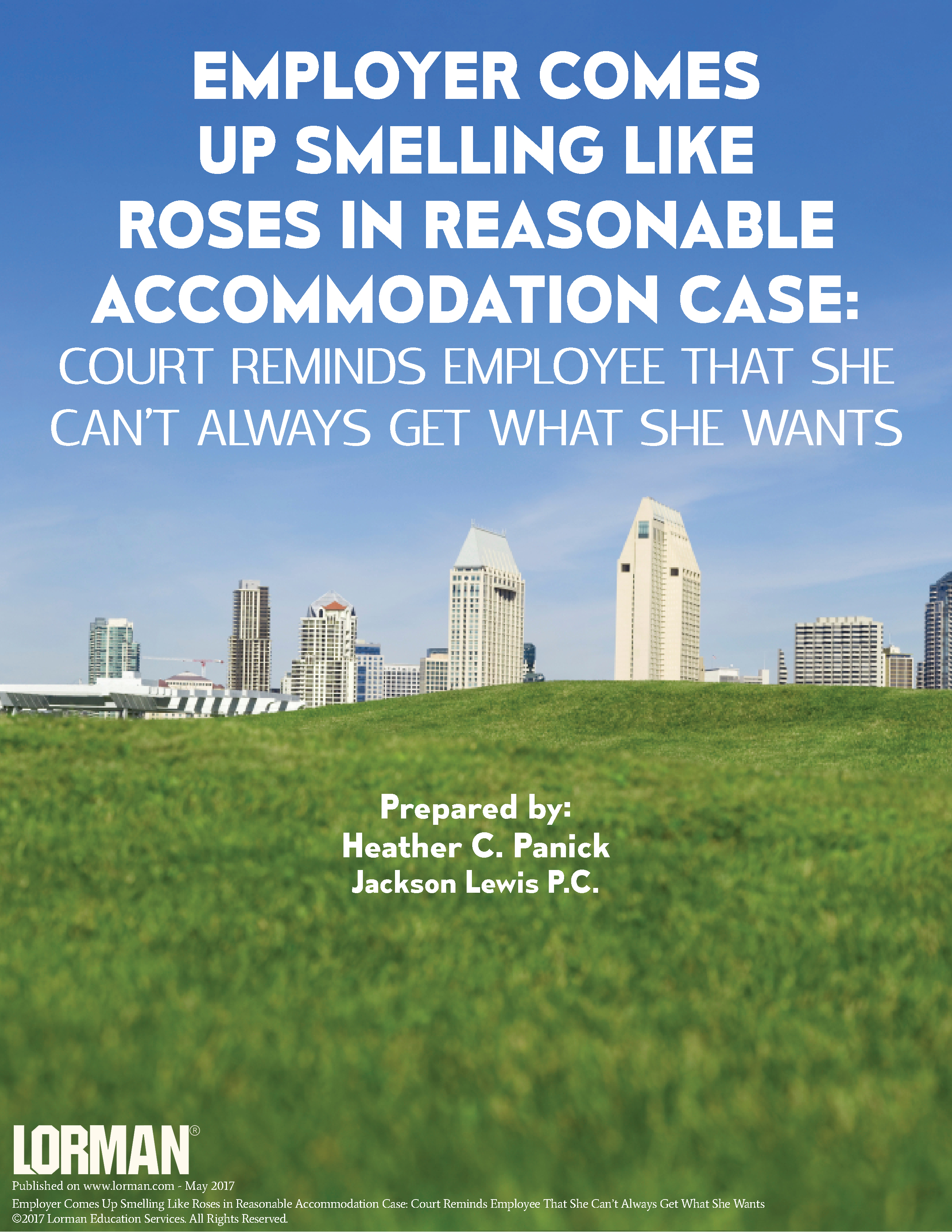 Employer Comes Up Smelling Like Roses in Reasonable Accommodation Case 