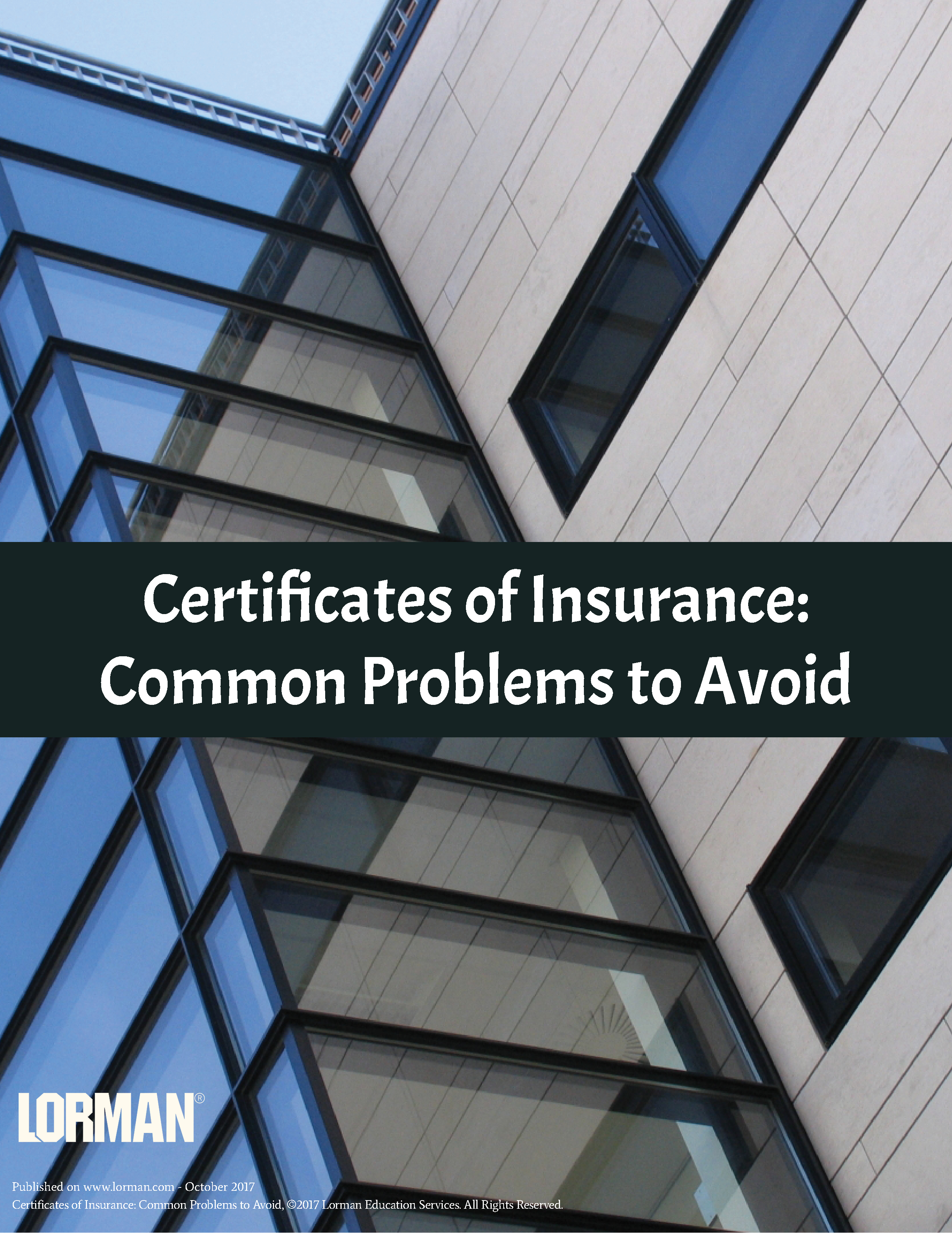 Certificates of Insurance: Common Problems to Avoid