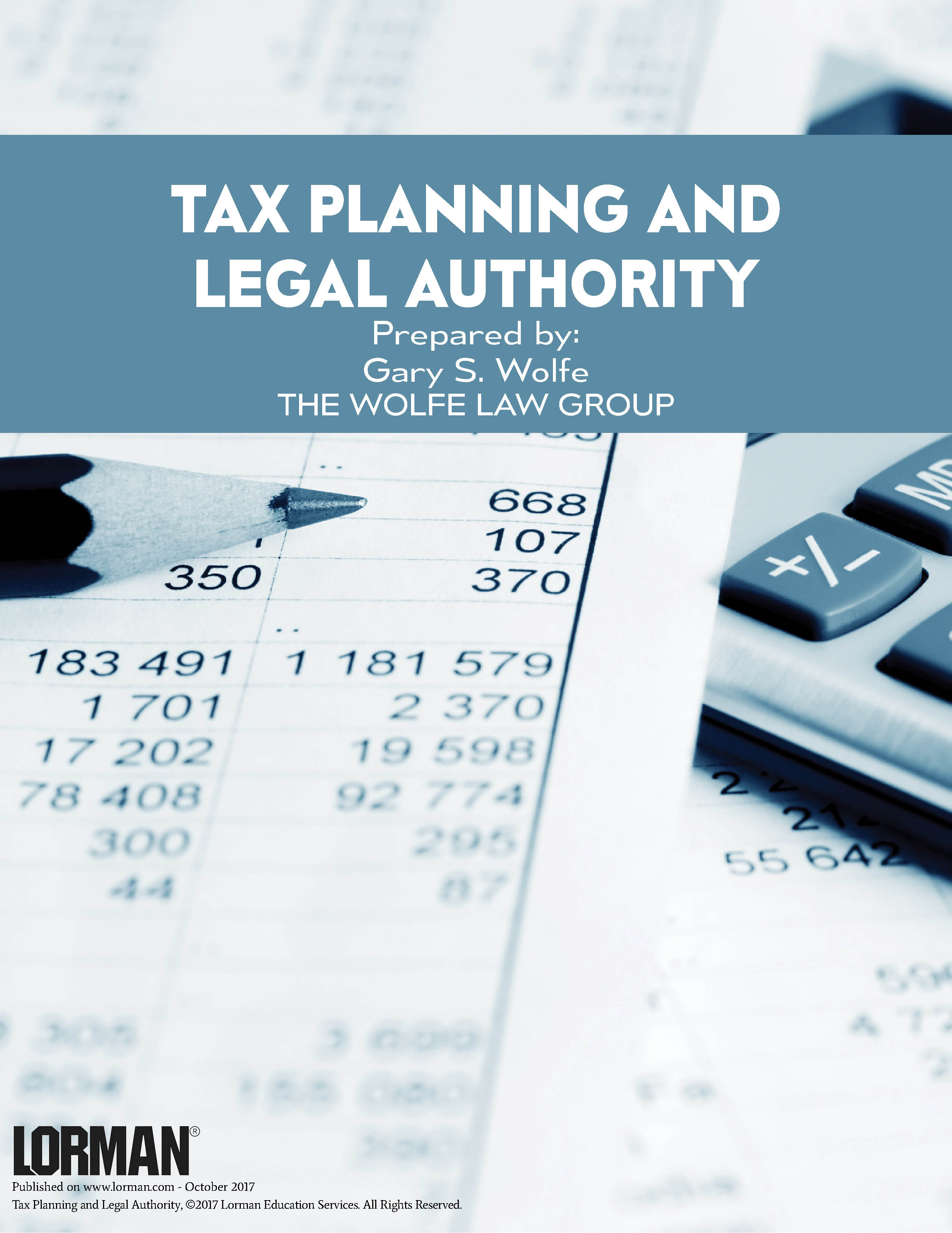 Tax Planning and Legal Authority