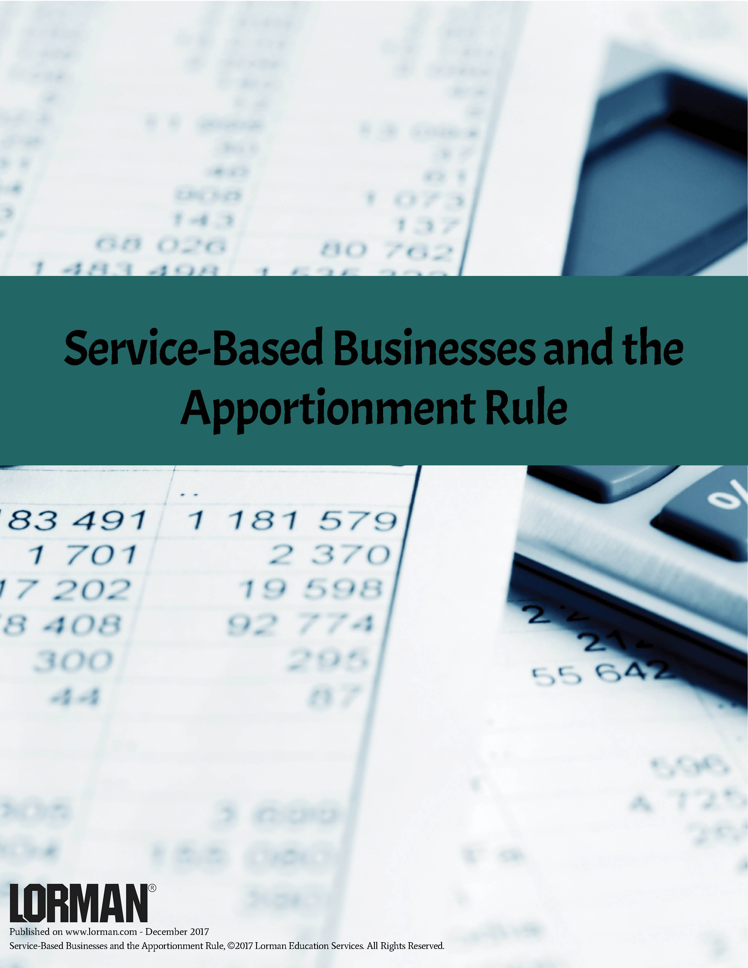 Service-Based Businesses and the Apportionment Rule