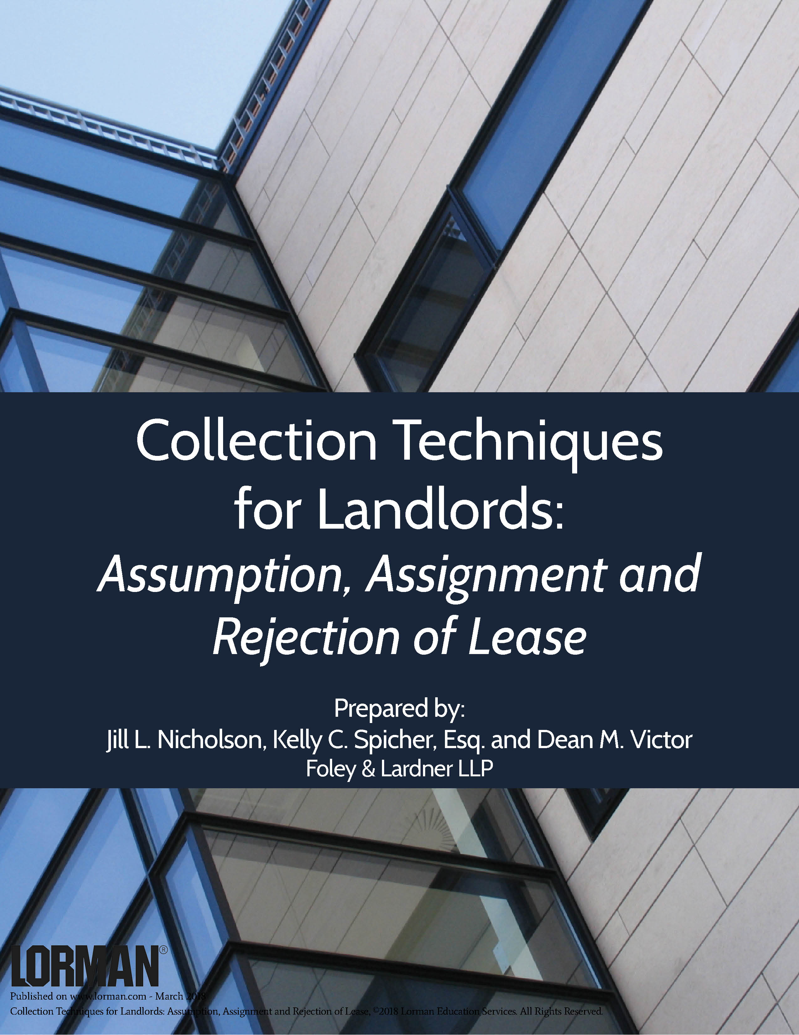 Collection Techniques for Landlords: Assumption, Assignment and Rejection of Lease