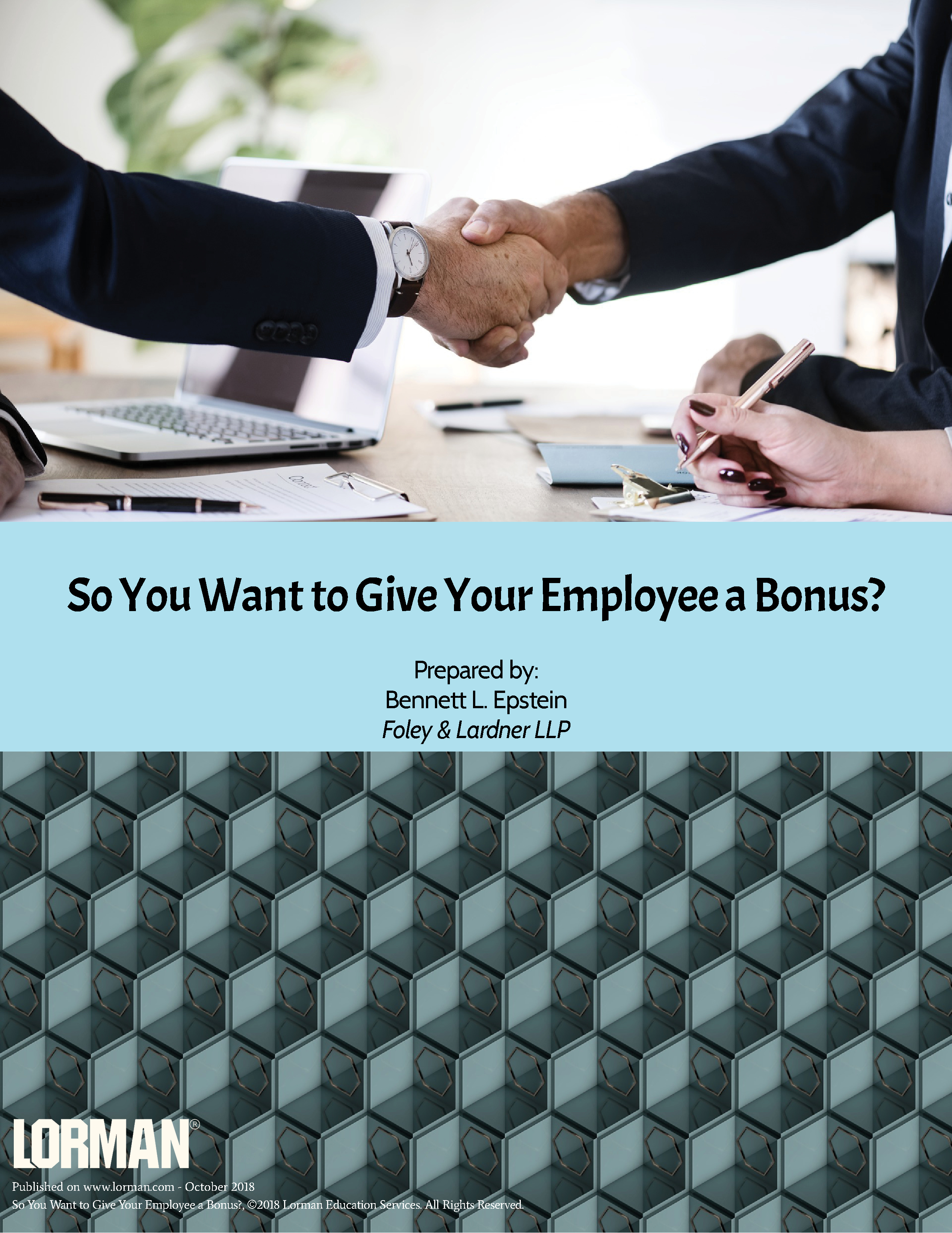 So You Want to Give Your Employee a Bonus?