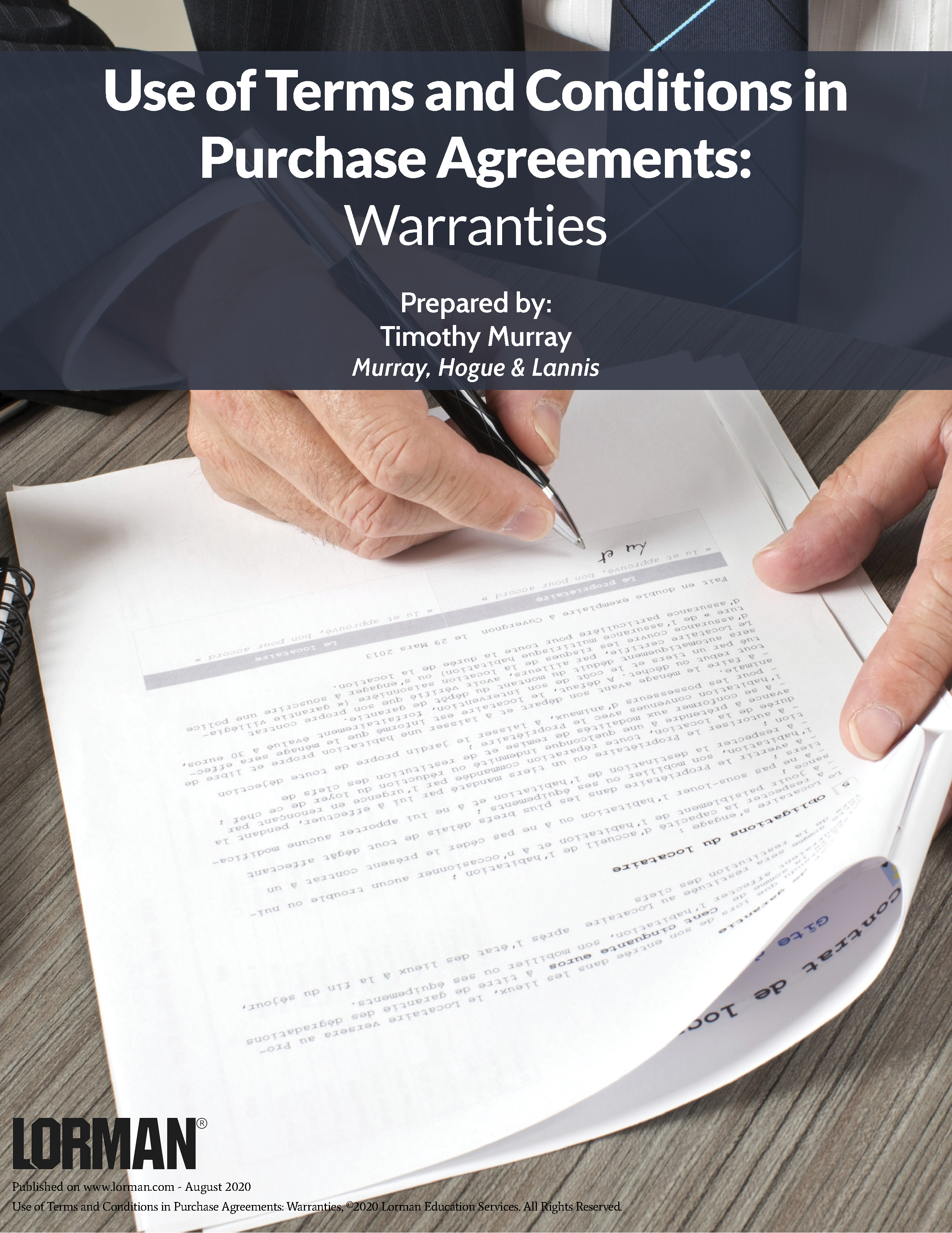 Use of Terms and Conditions in Purchase Agreements: Warranties