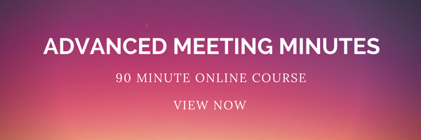 Advanced Meeting Minutes