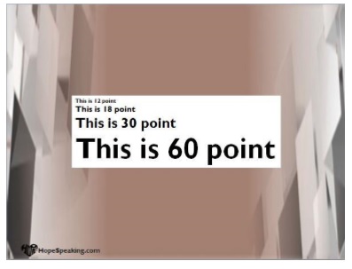 Font Point Size