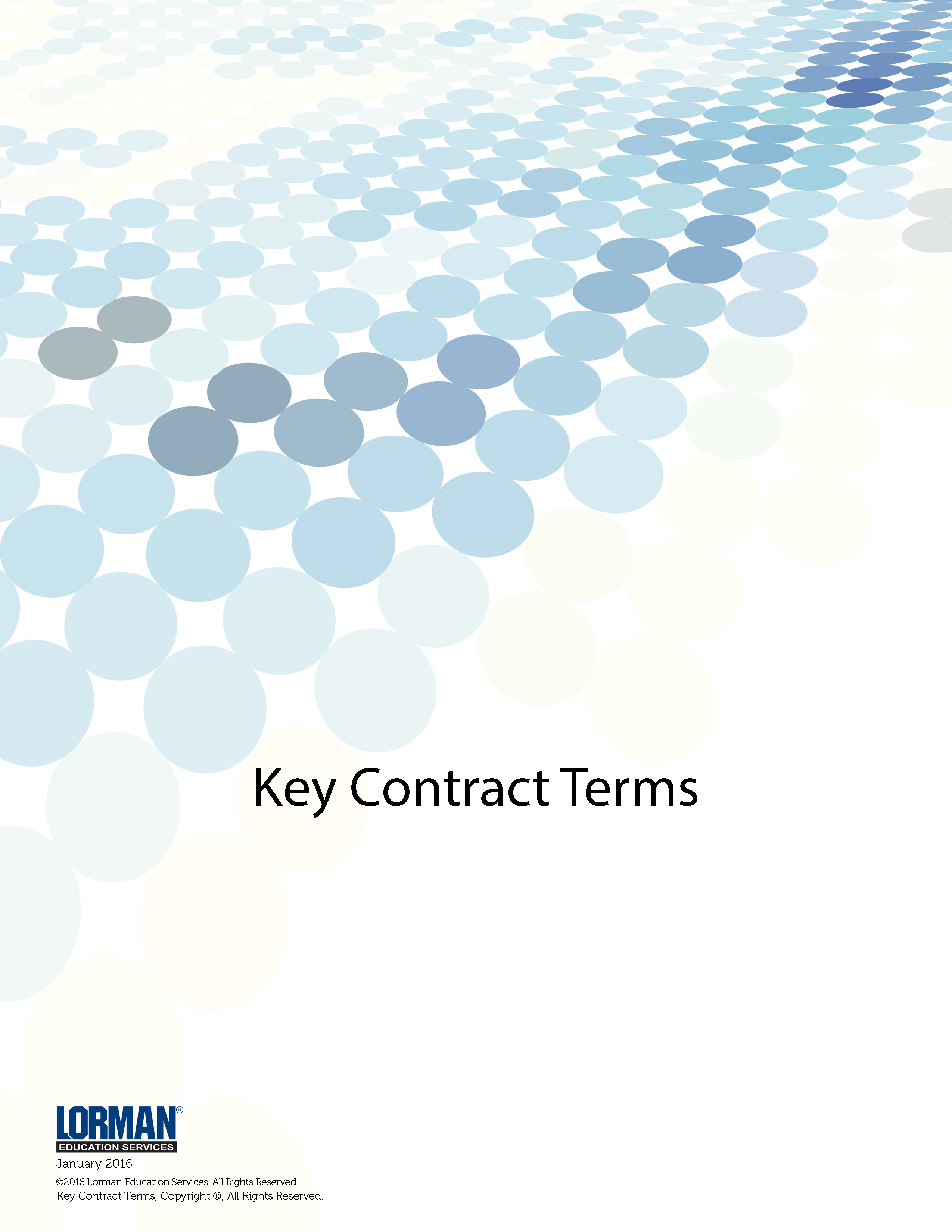 Key Construction Contract Terms