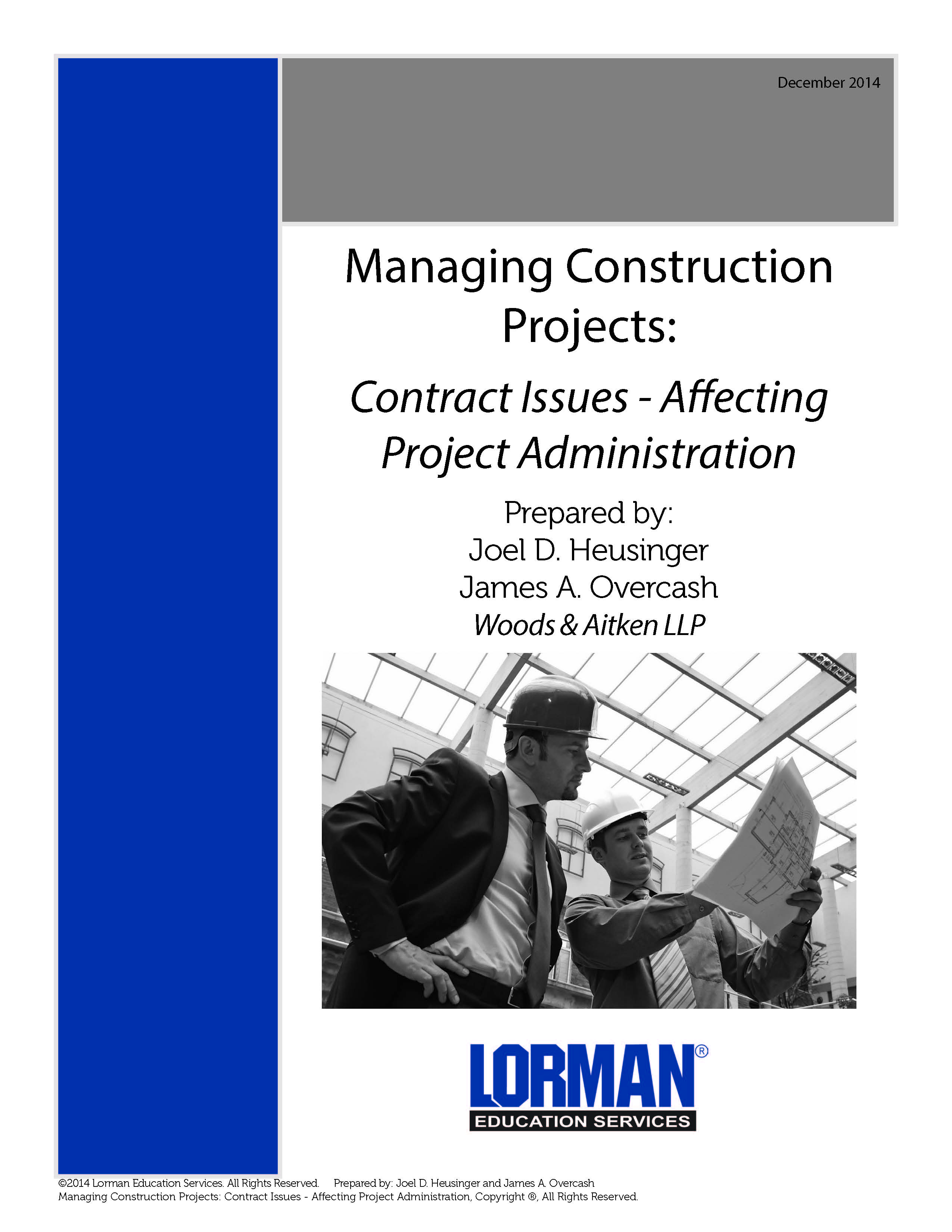 Managing Construction Projects: Contract Issues - Affecting Project Administration