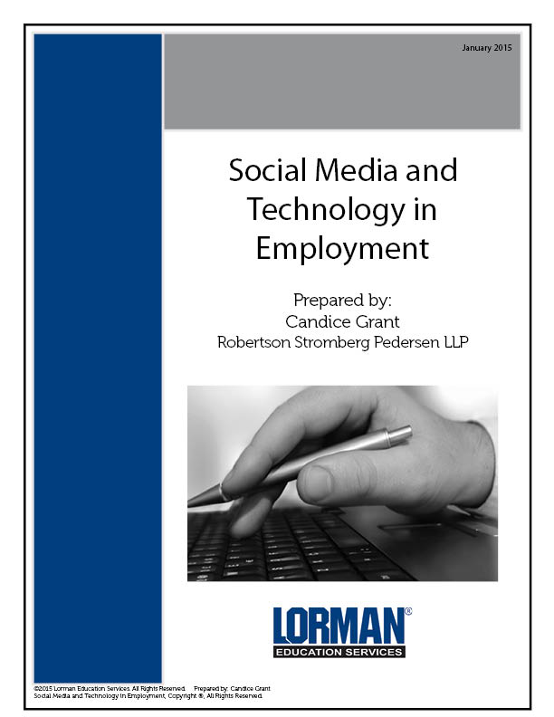 Social Media and Technology in Employment
