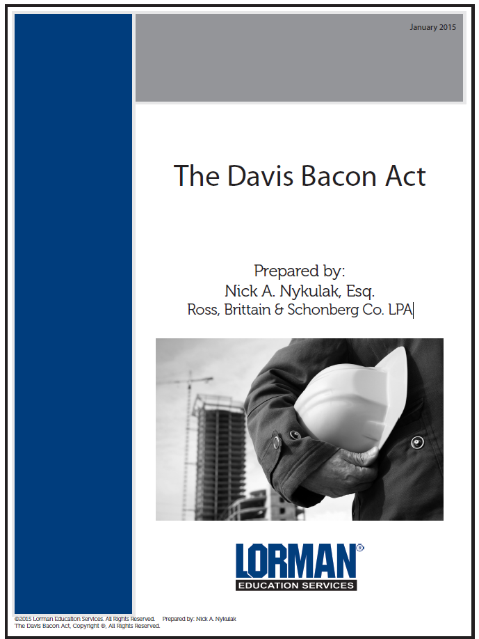 The Davis Bacon Act