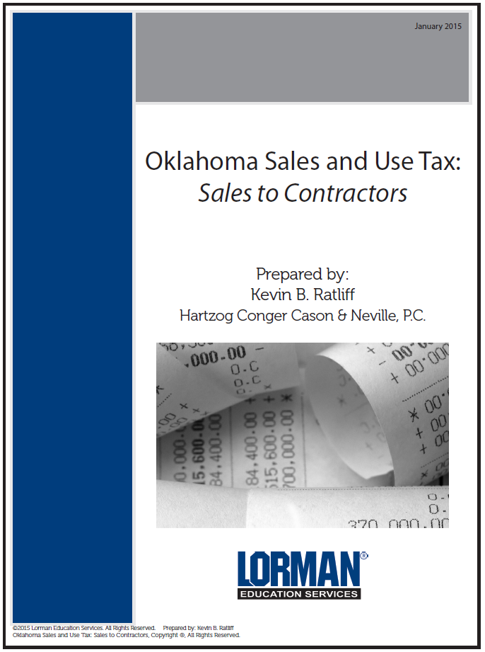 Oklahoma Sales and Use Tax: Sales to Contractors