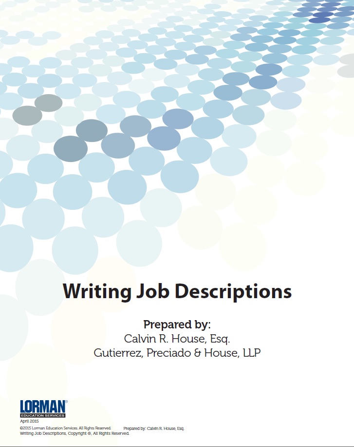 Writing Job Descriptions