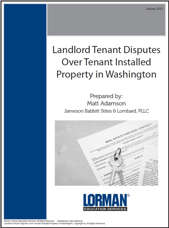Landlord Tenant Disputes Over Tenant Installed Property in Washington