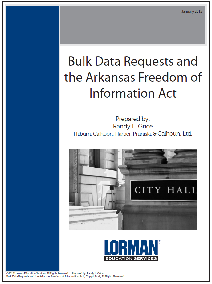 Bulk Data Requests and the Arkansas Freedom of Information Act