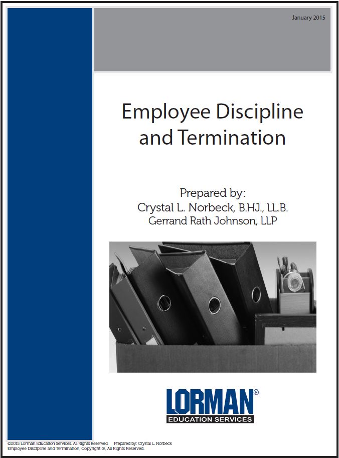 Employee Discipline and Termination