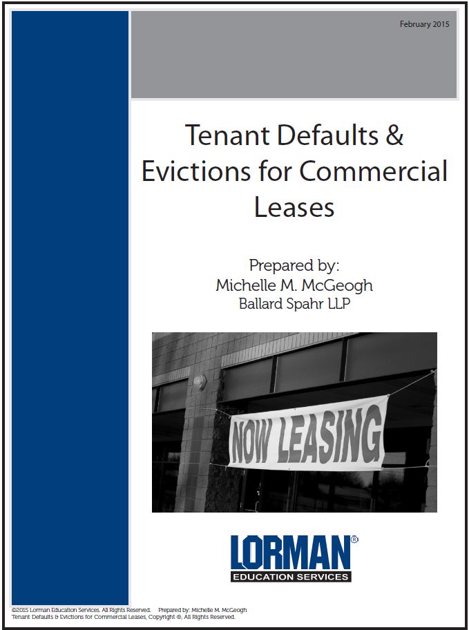 Tenant Defaults & Evictions for Commercial Leases