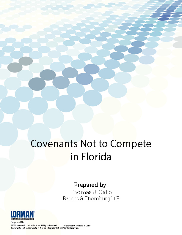 Covenants Not to Compete in Florida