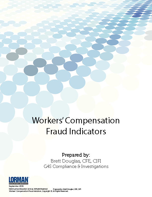 Workers Compensation Fraud Indicators