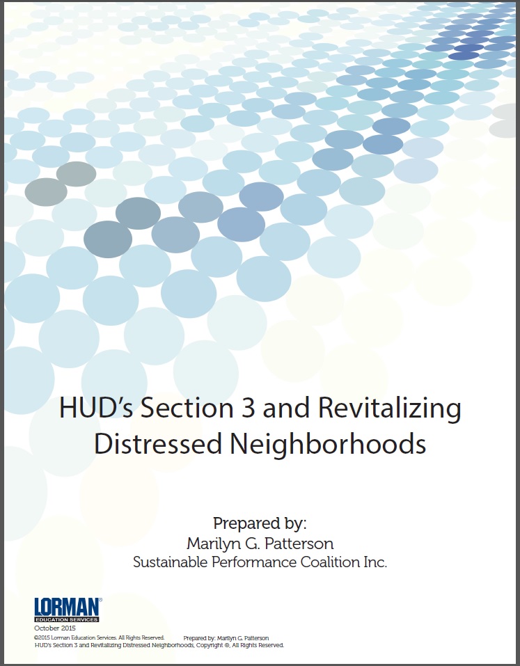 HUD’s Section 3 and Revitalizing Distressed Neighborhoods