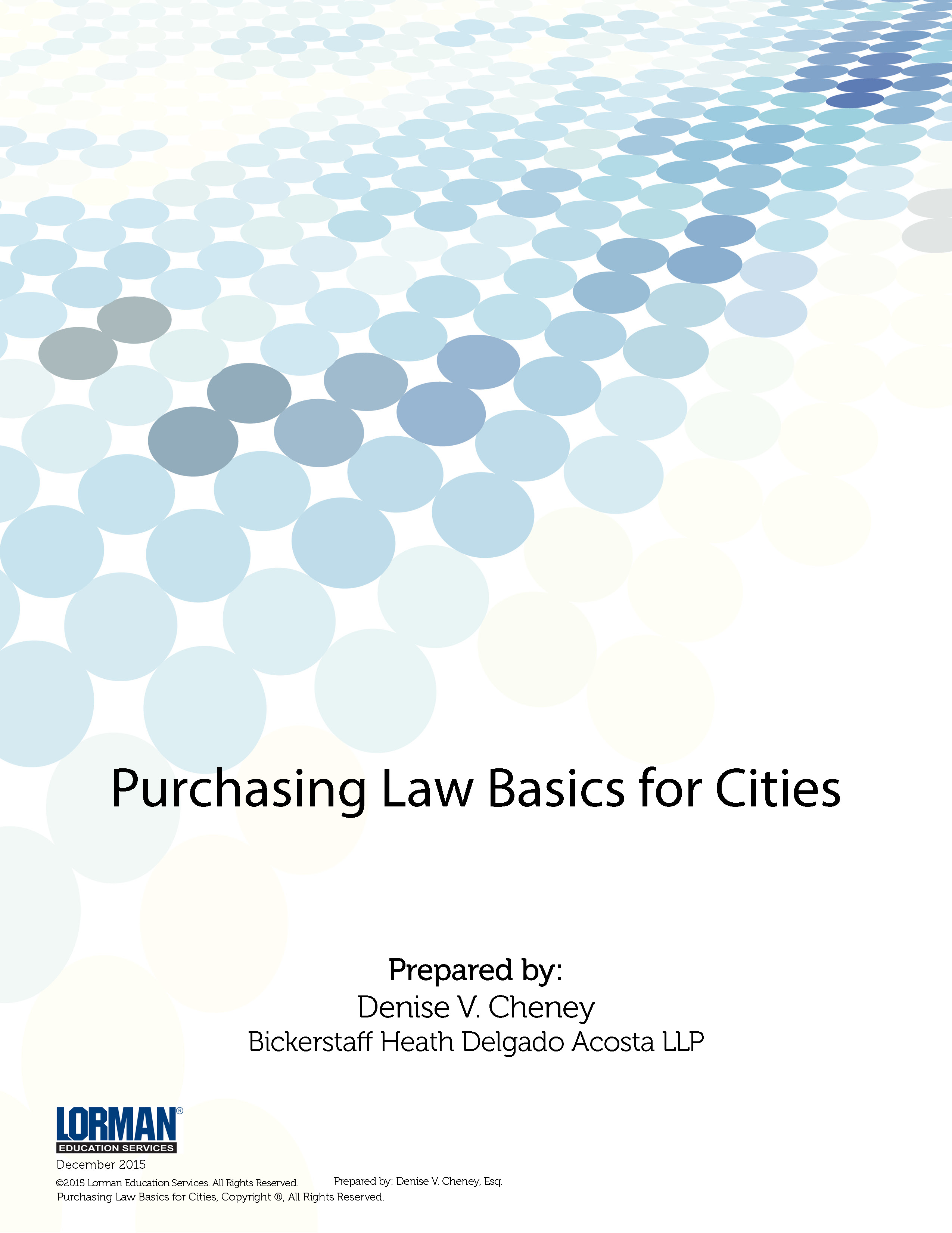 Purchasing Law Basics for Cities