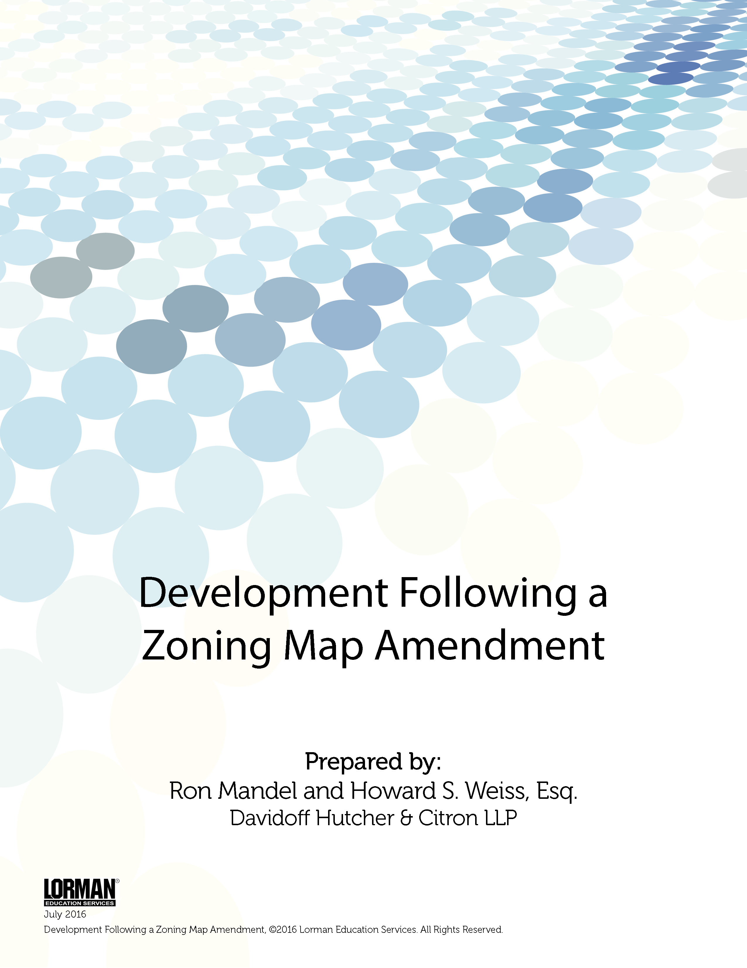Development Following a Zoning Map Amendment