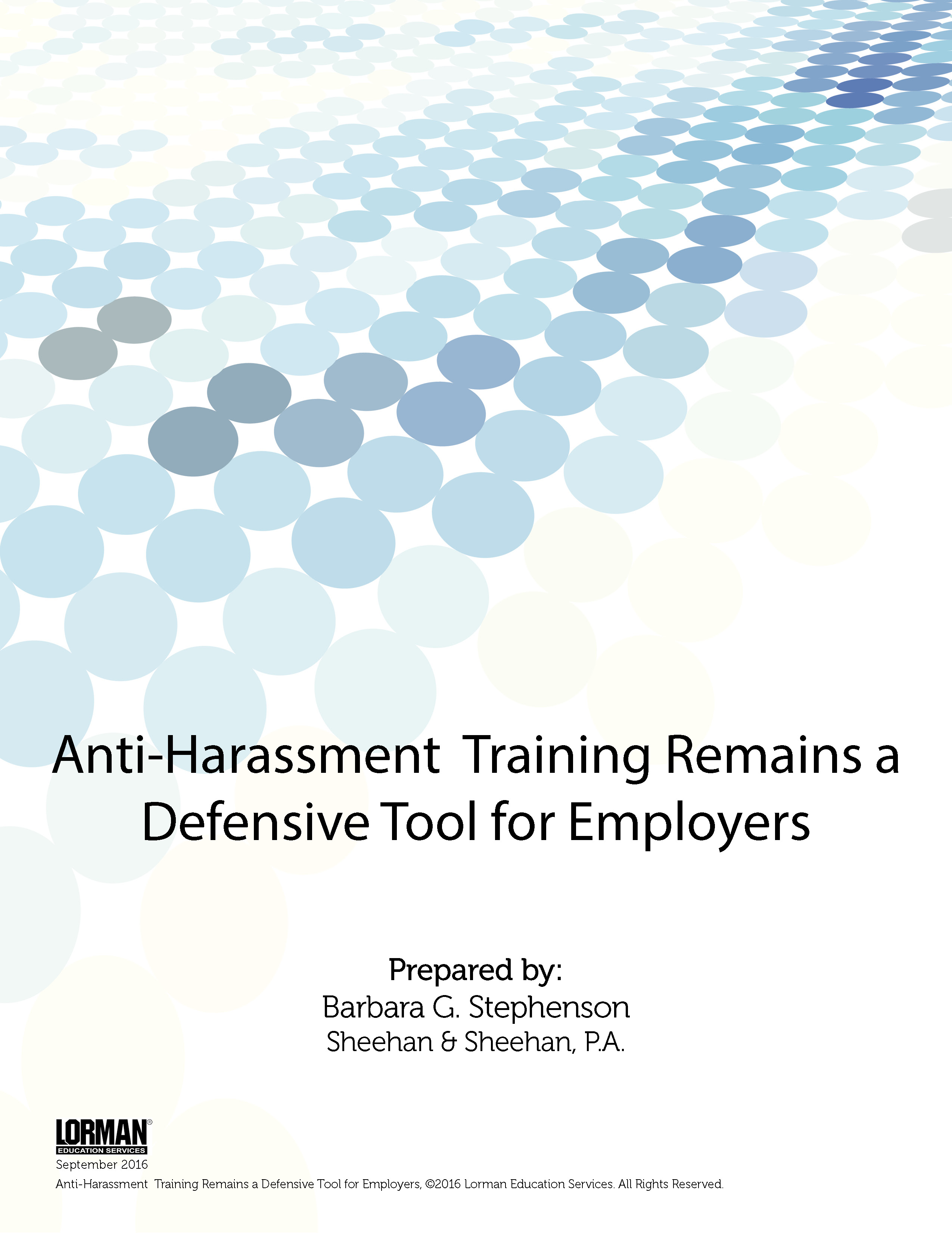Anti-Harassment  Training Remains a Defensive Tool for Employers