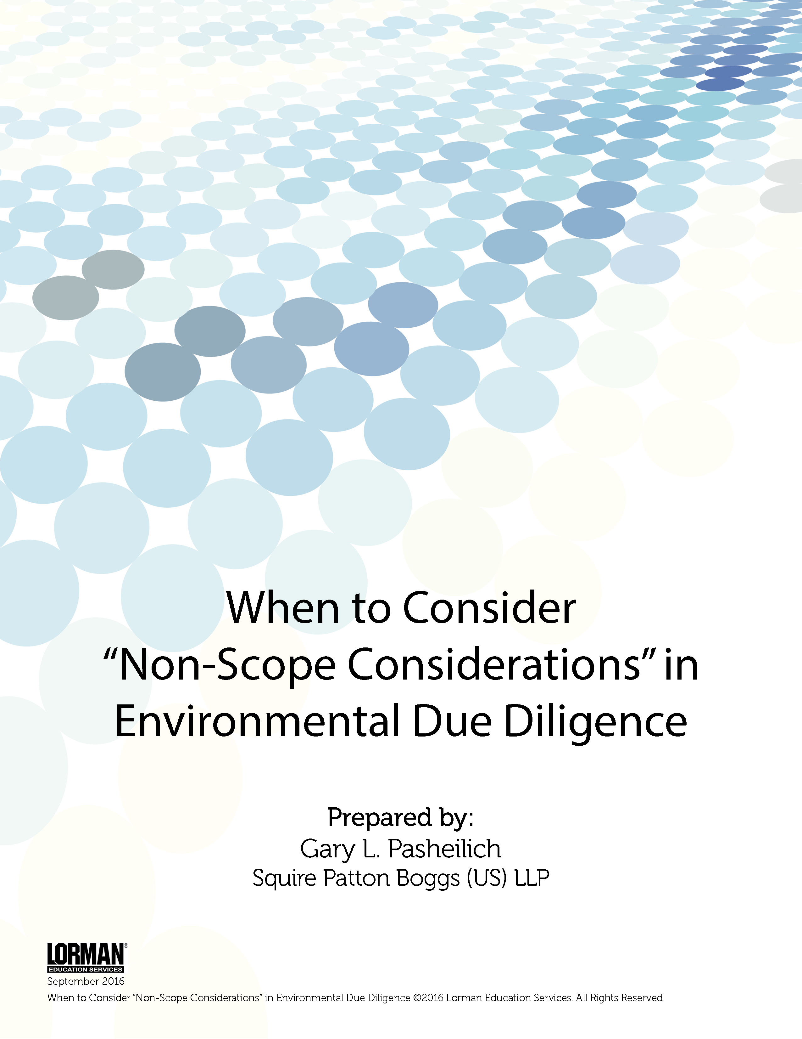 When to Consider “Non-Scope Considerations” in Environmental Due Diligence
