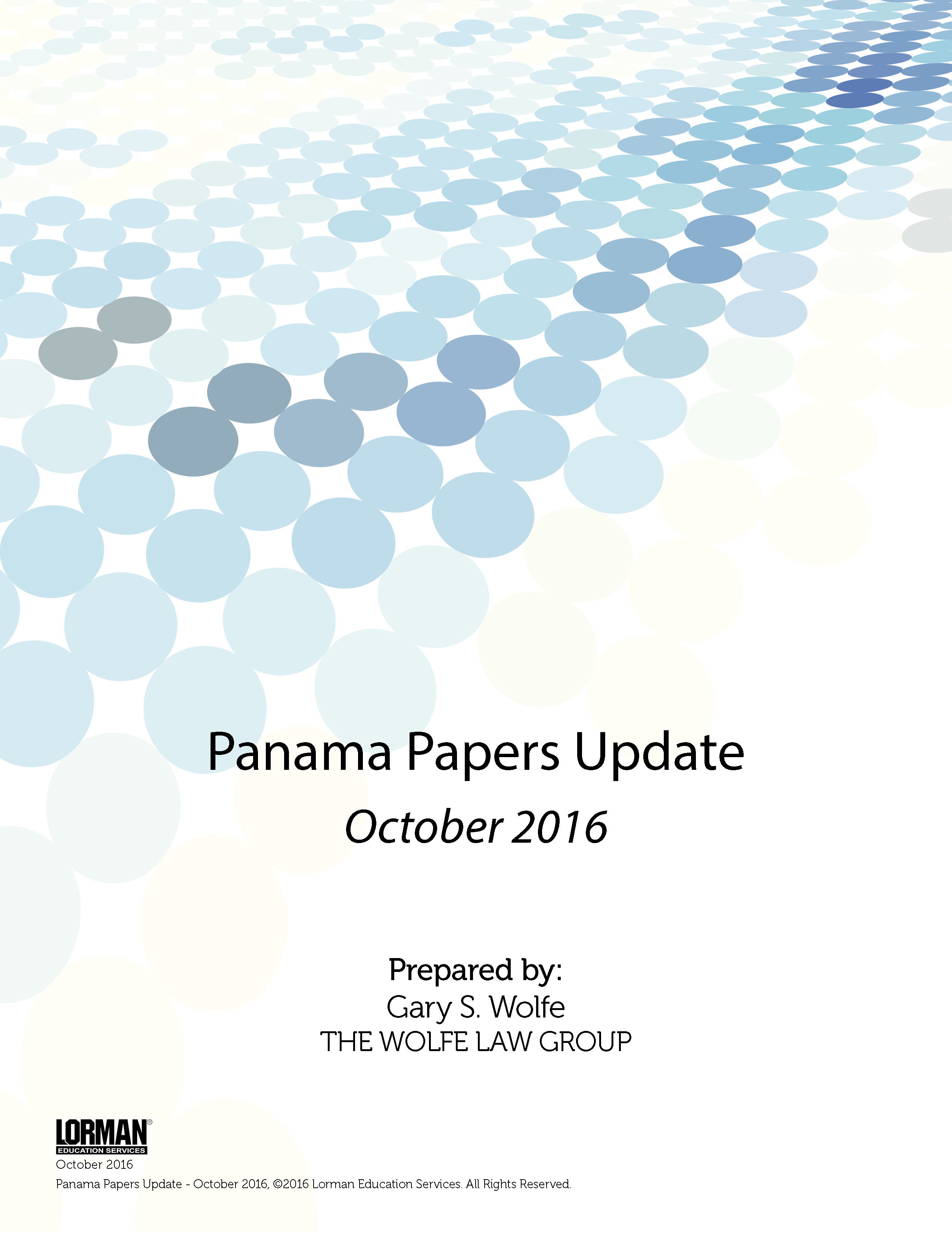 Panama Papers Update - October 2016