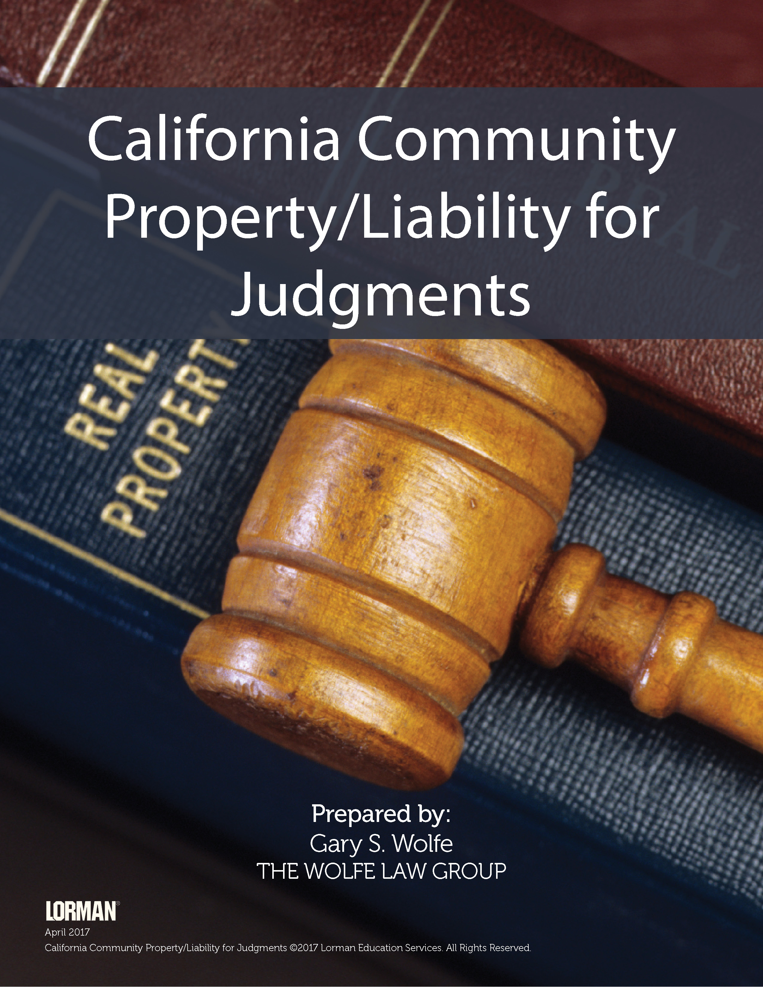 California Community Property - Liability for Judgments