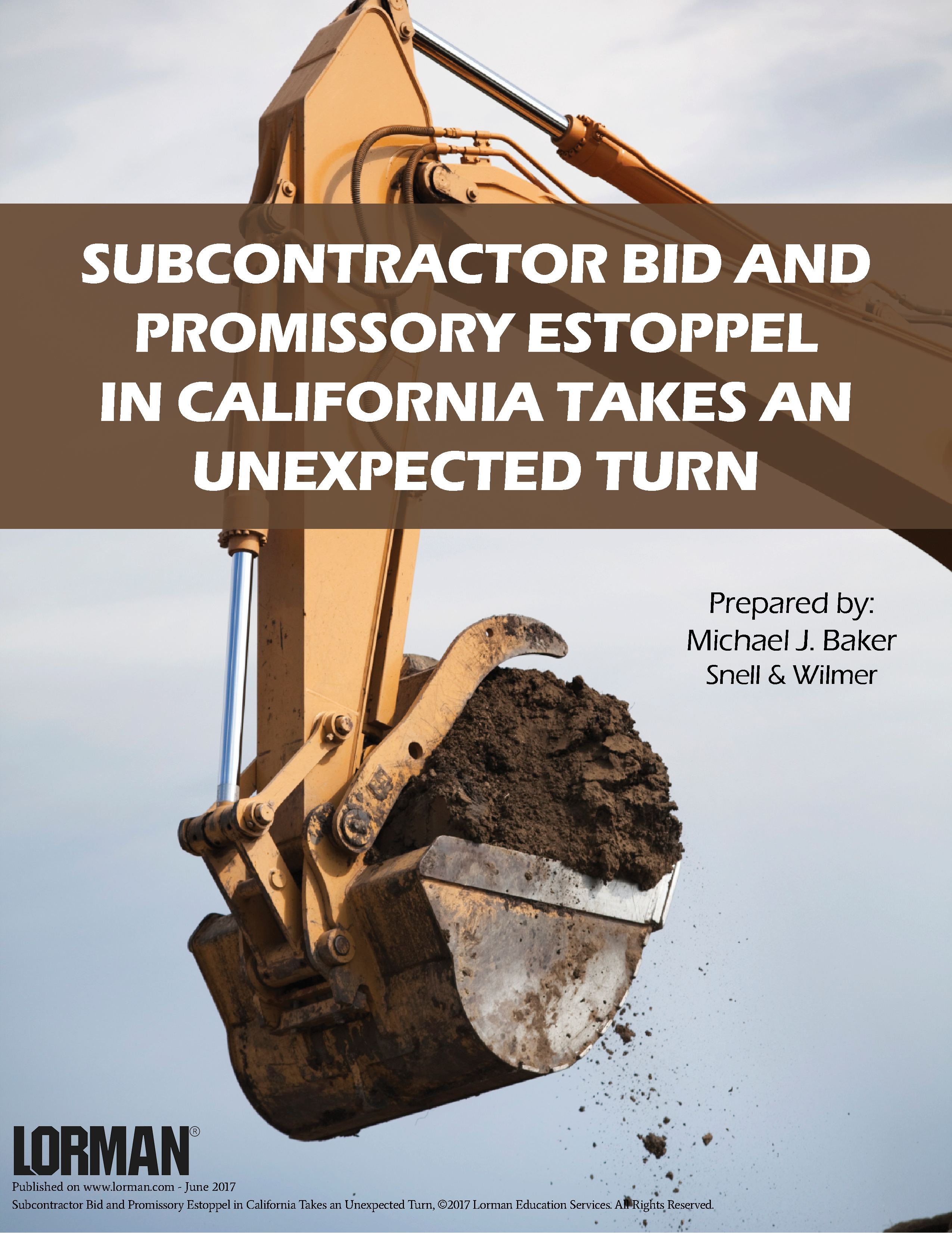 Subcontractor Bid and Promissory Estoppel in California Takes an Unexpected Turn