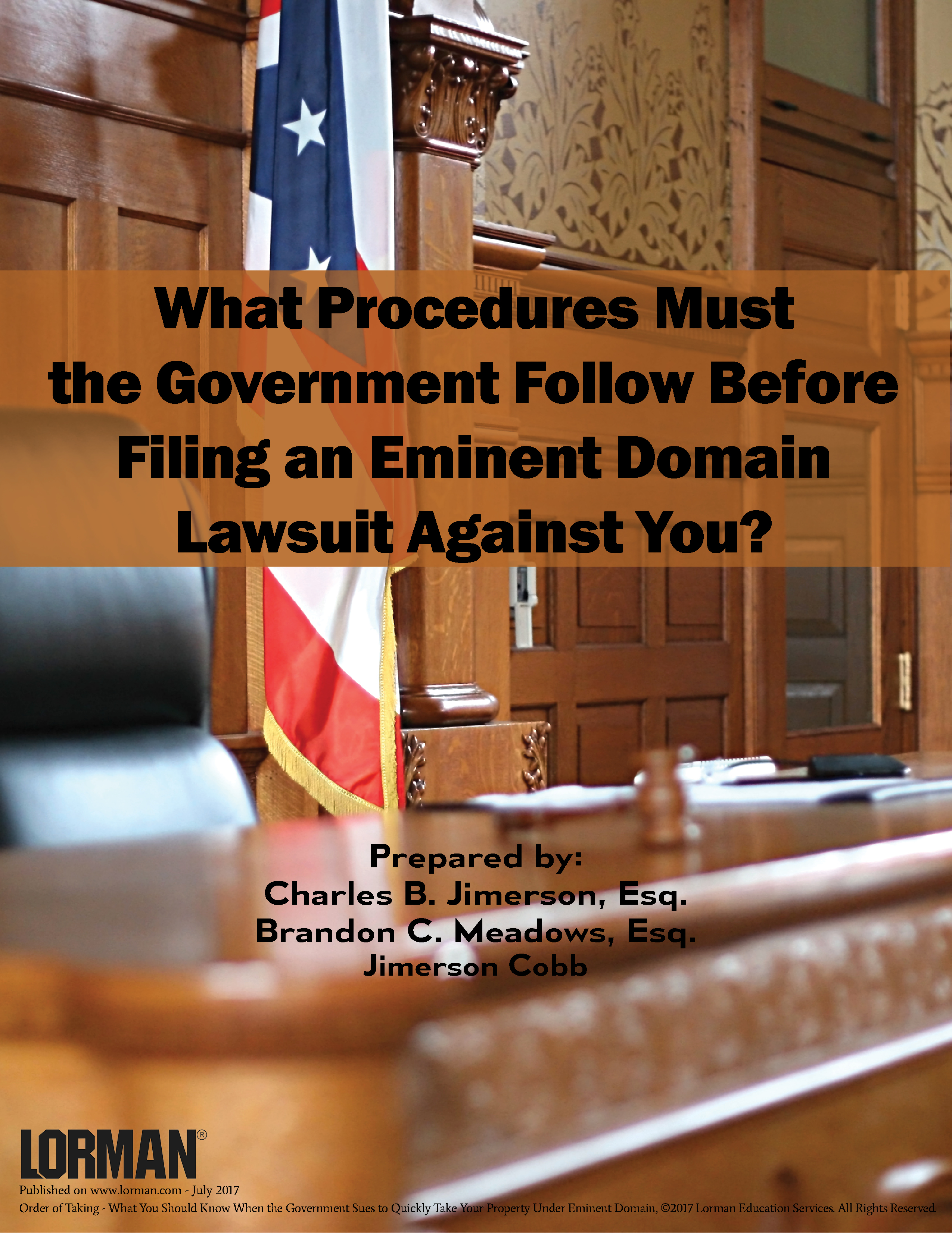 What Procedures Must the Government Follow Before Filing an Eminent Domain Lawsuit Against You?