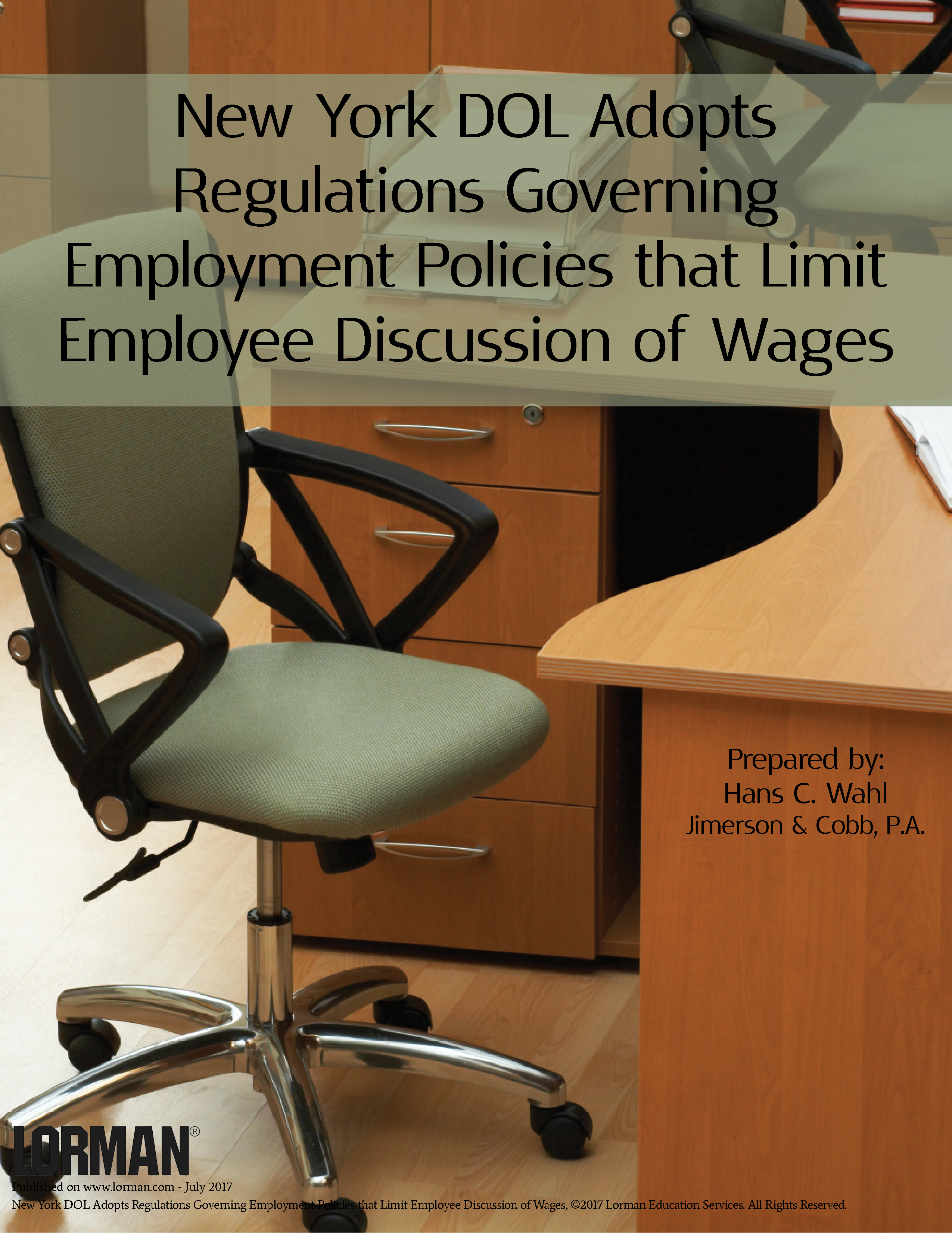 New York DOL Adopts Regulations Governing Employment Policies that Limit Employee Wage Discussion
