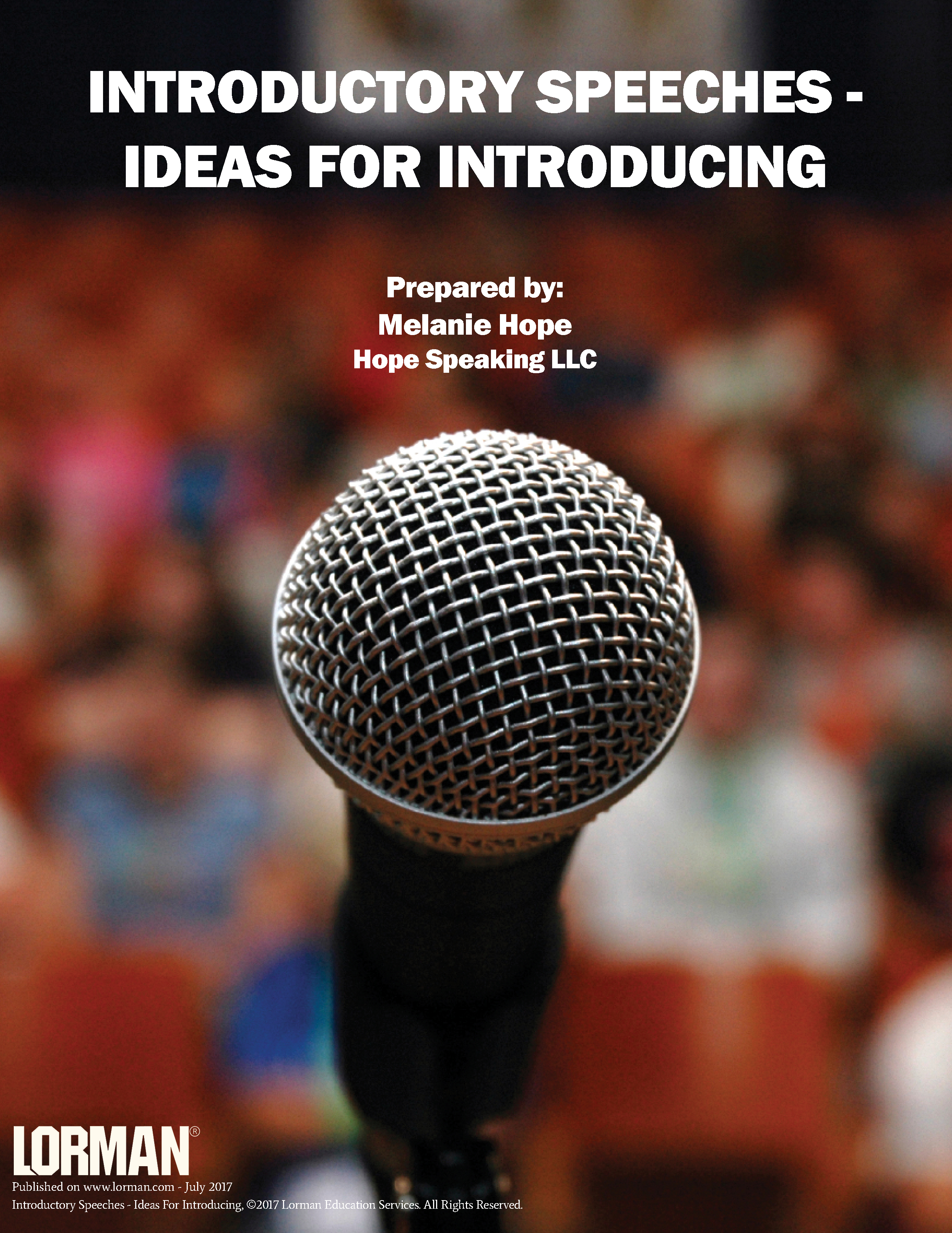 Introductory Speeches - Ideas For Introducing