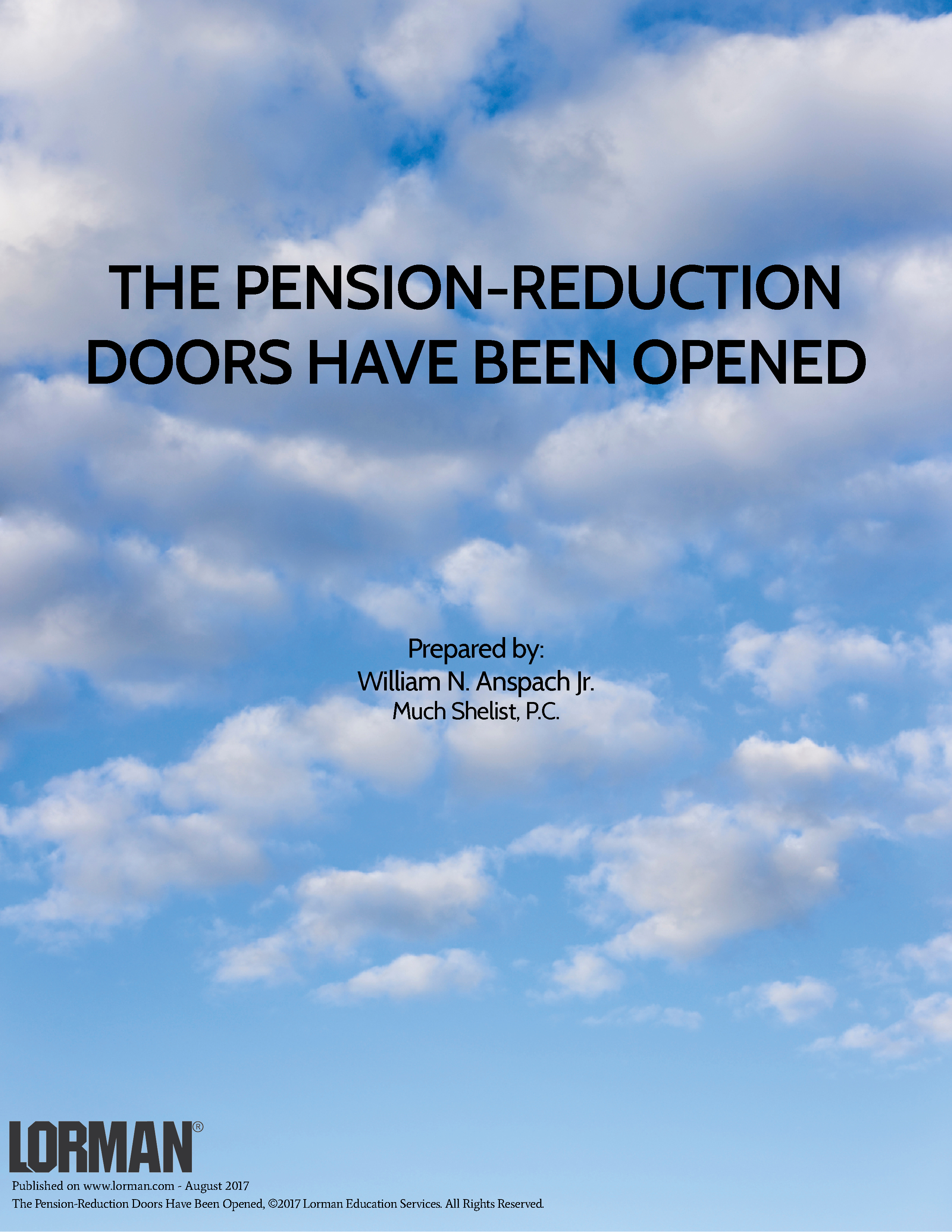 The Pension-Reduction Doors Have Been Opened