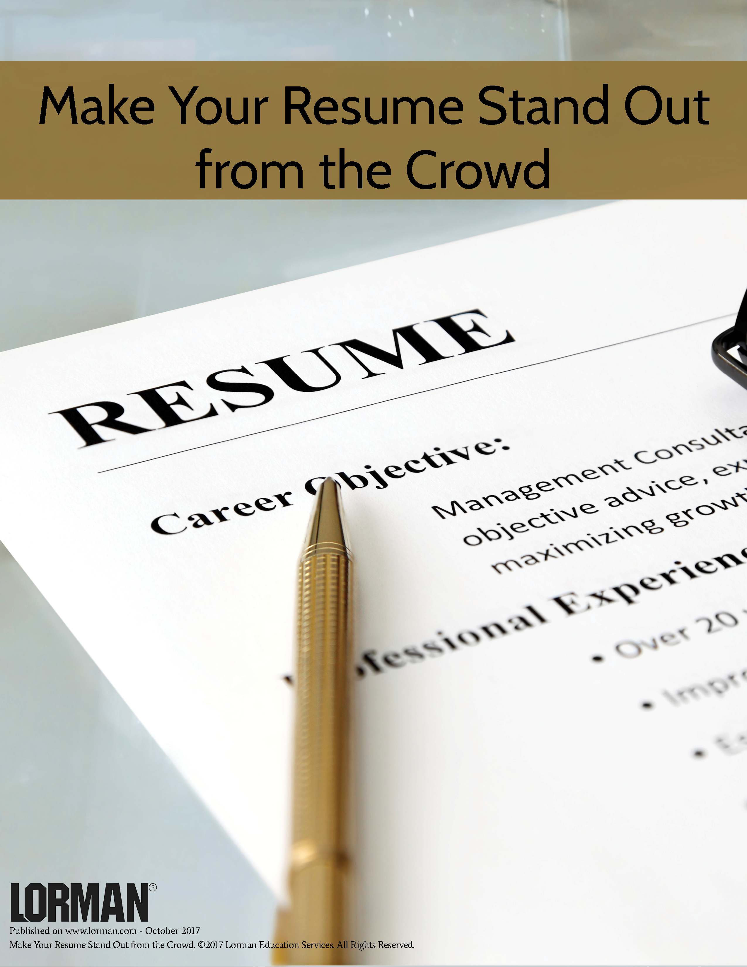 Make Your Resume Stand Out from the Crowd