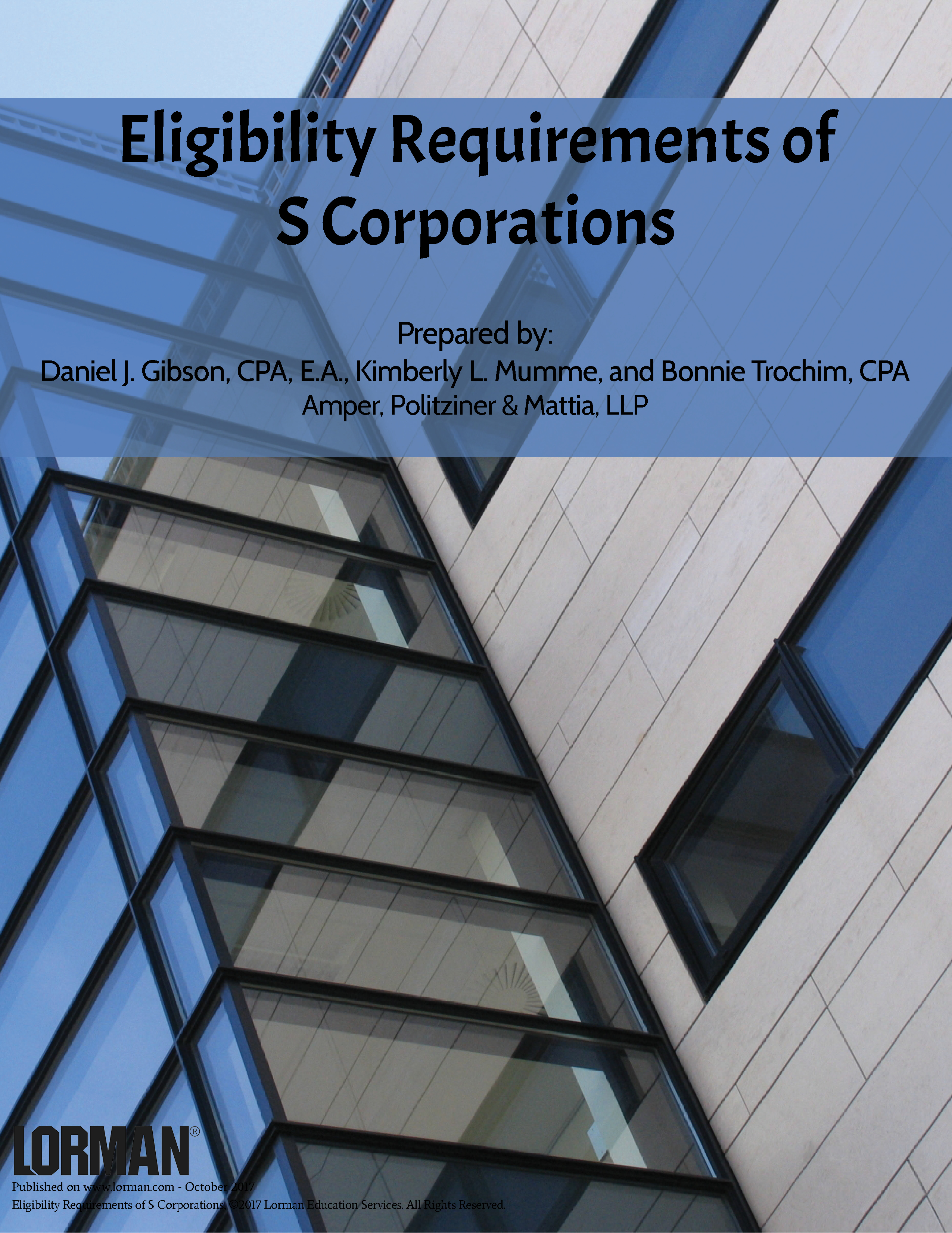 Eligibility Requirements of S Corporations