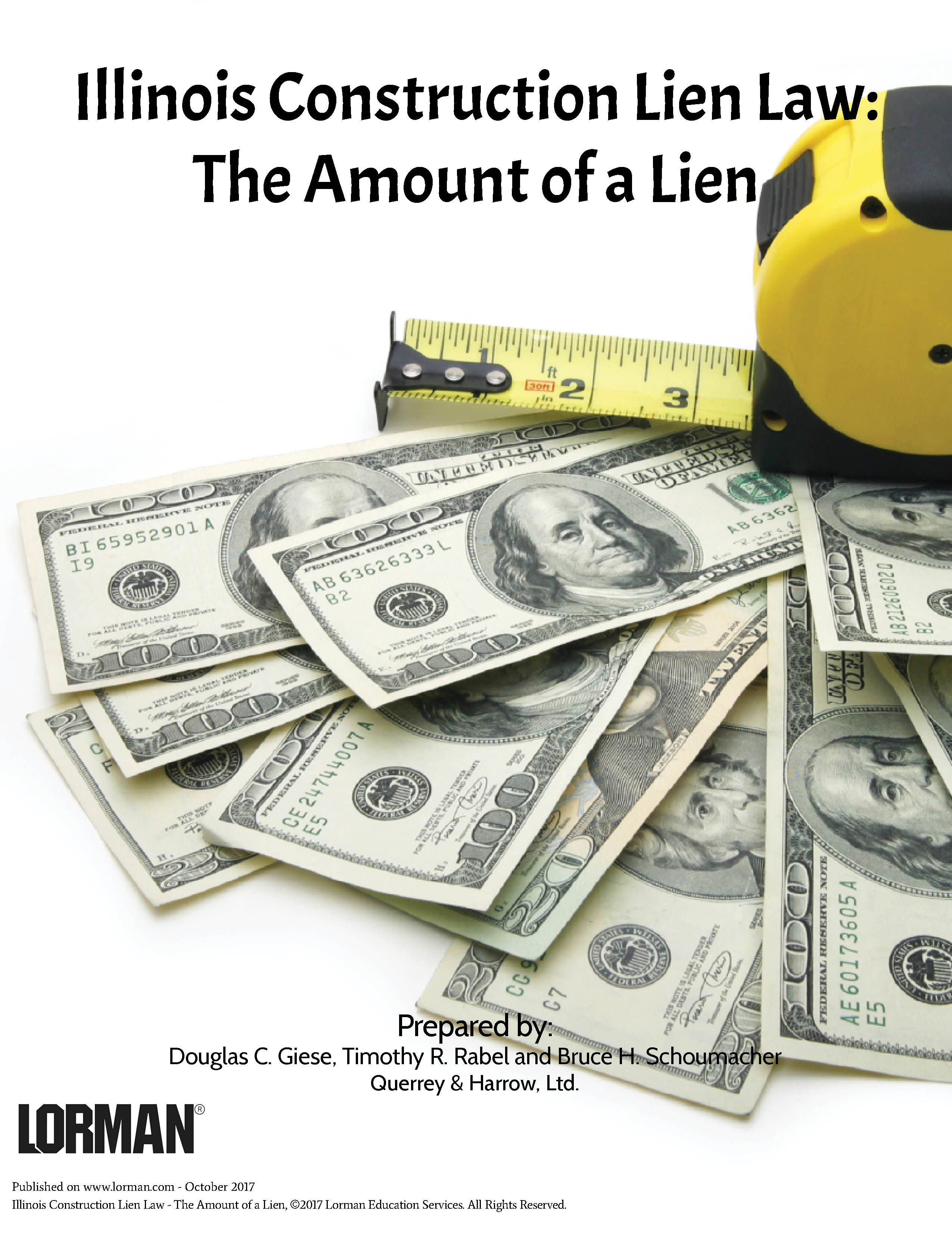 Illinois Construction Lien Law - The Amount of a Lien